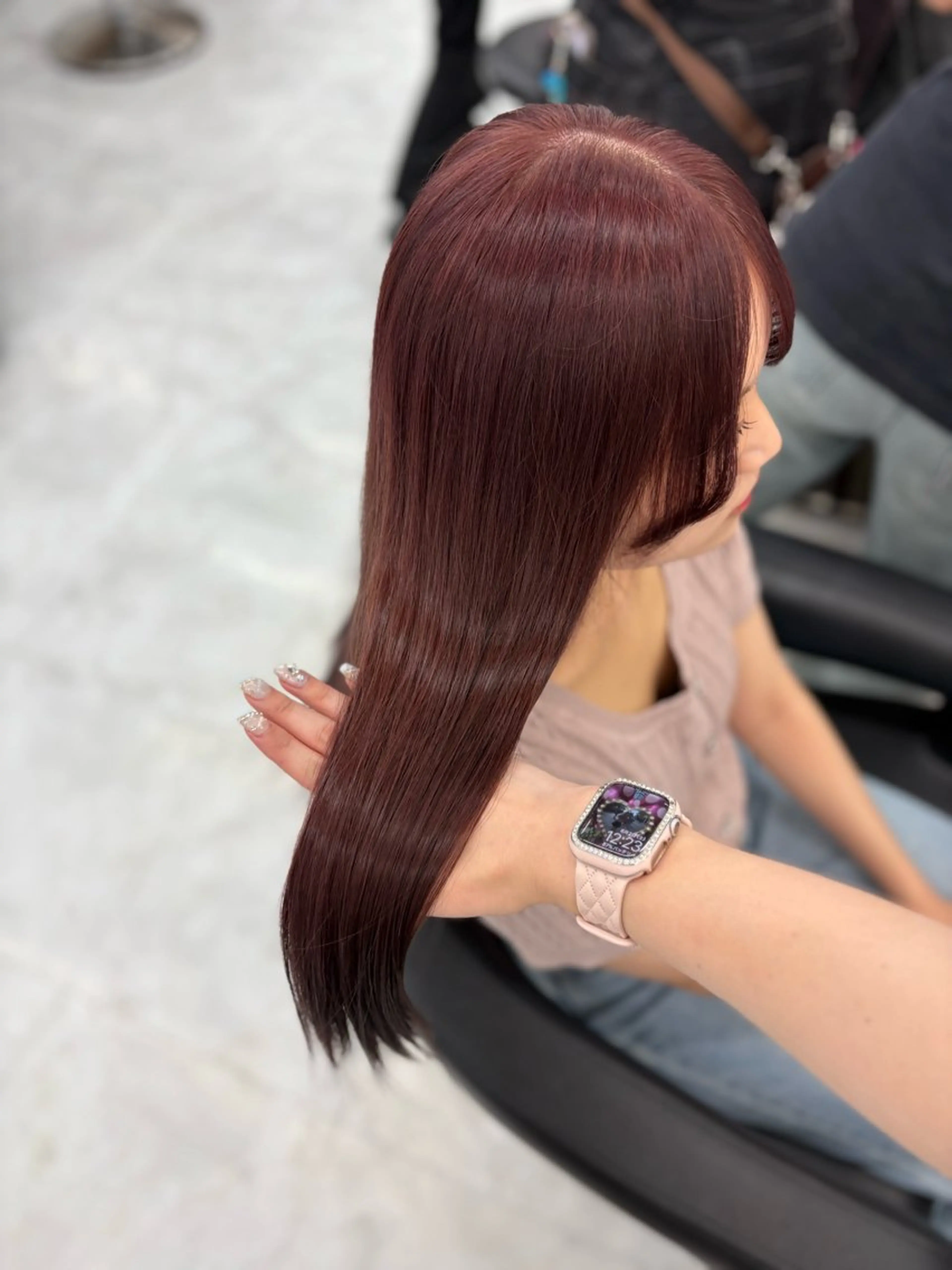 ロング カラー ヘアアレンジ ヘアカラー ヘッドスパ ヘアセット 🫧‪🎀うる艶暖色 🏹Nanako🎀のヘアスタイル