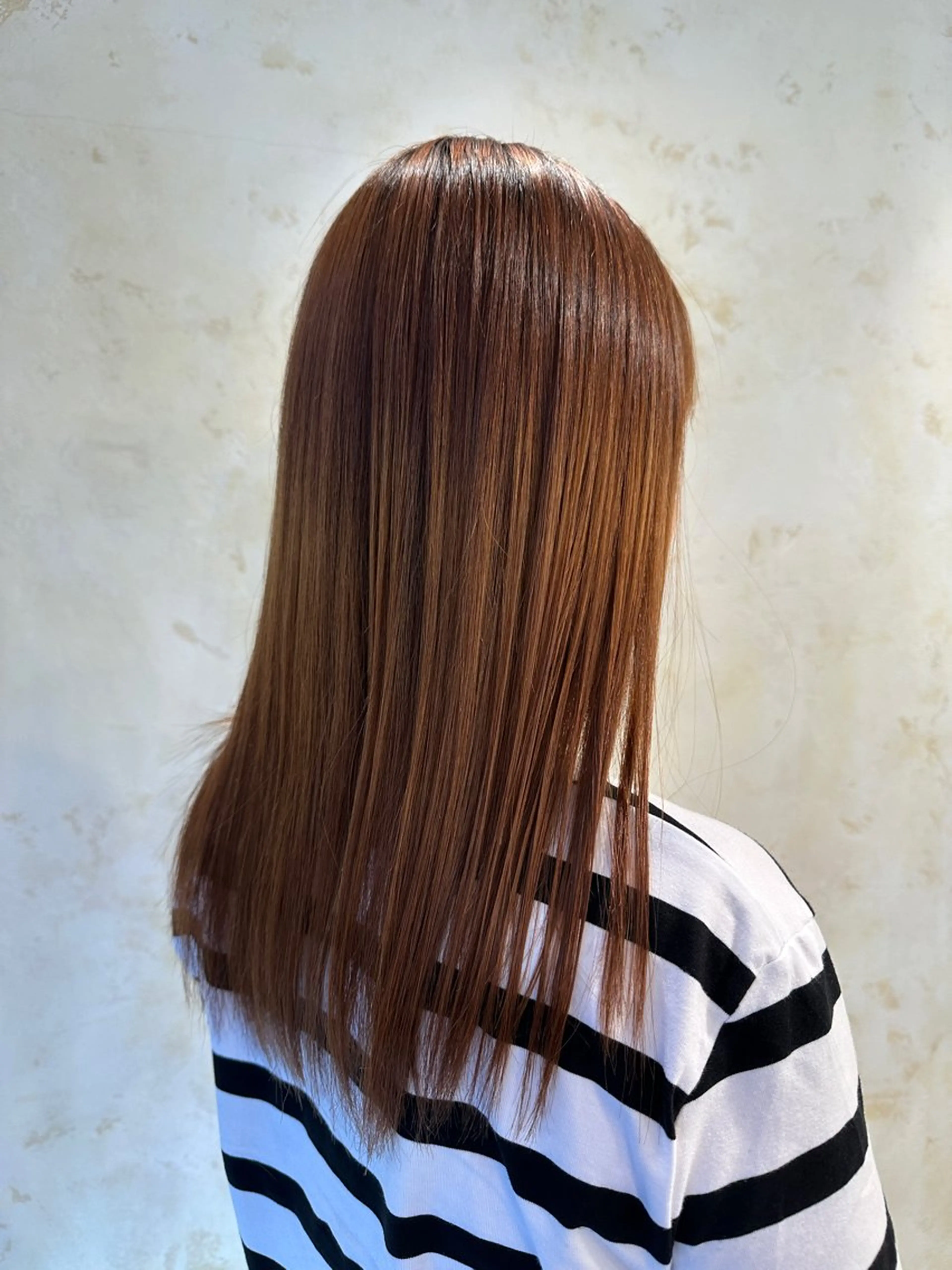 ロング 縮毛矯正 🎀ITSUKI暖色 カラー/レイヤー🎀のヘアスタイル