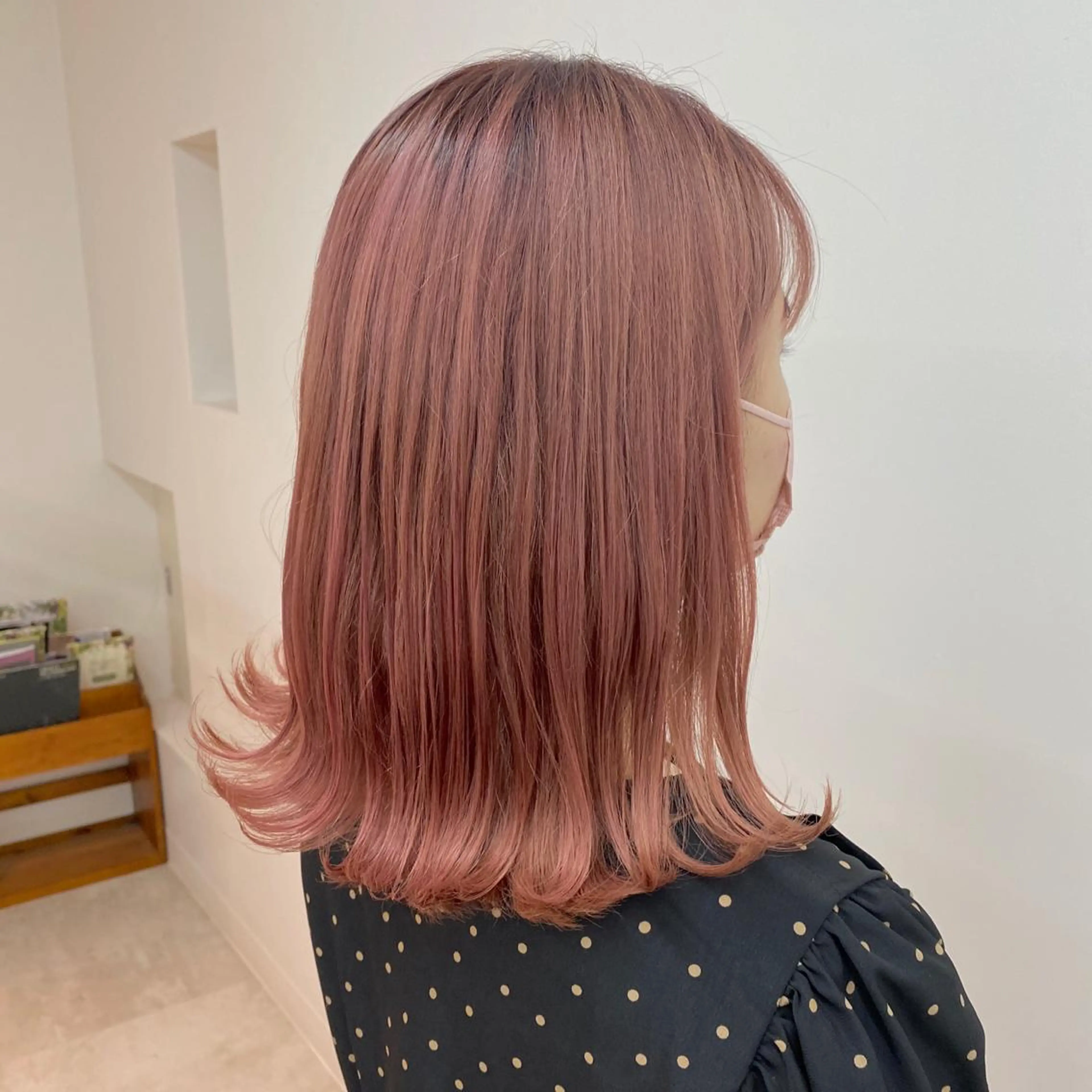 ミディアム カット ヘアカラー トリートメント 吉原 みえのヘアスタイル