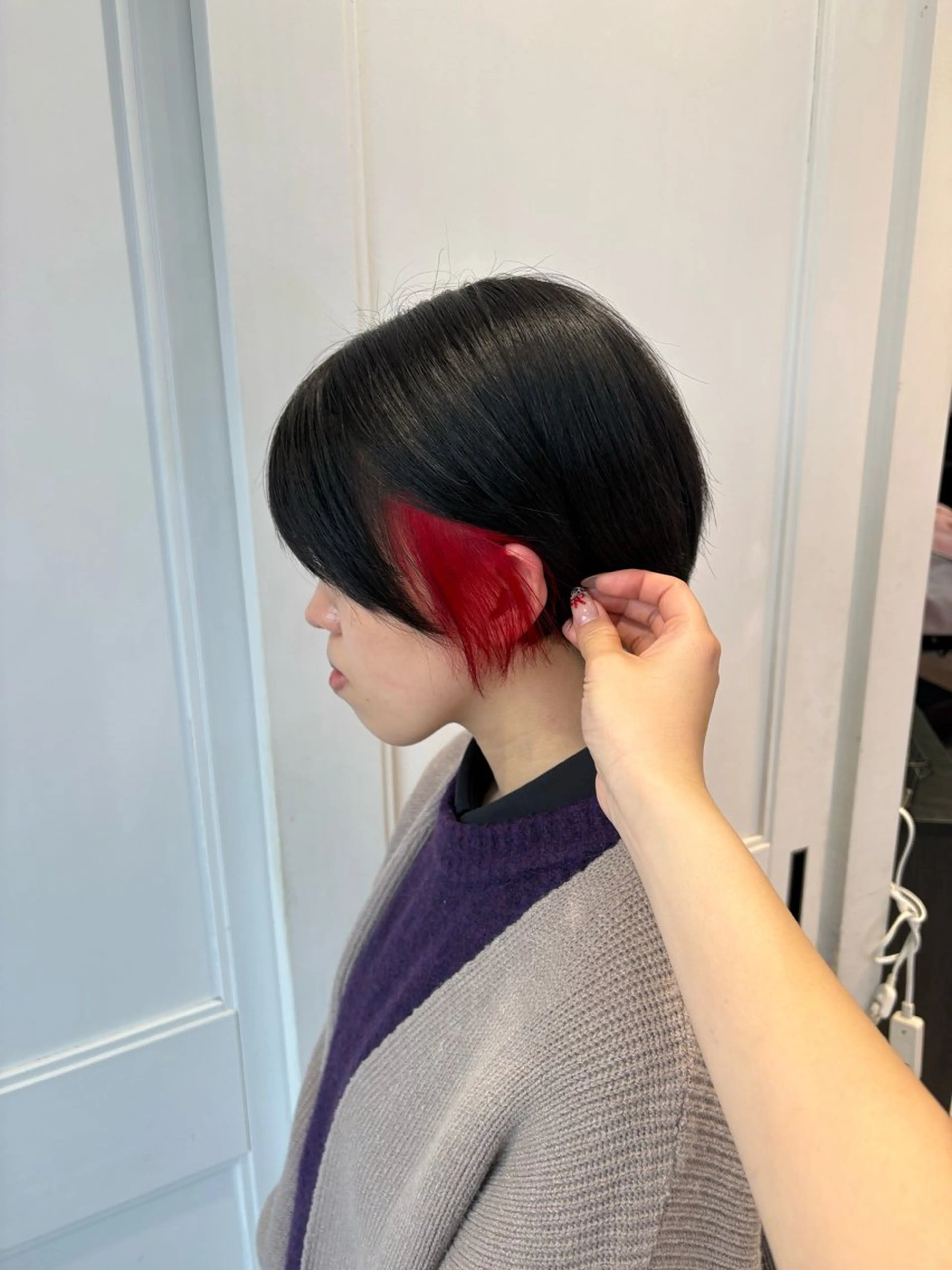 ショート カラー ブリーチ カット ヘアカラー 弓矢 叶のヘアスタイル