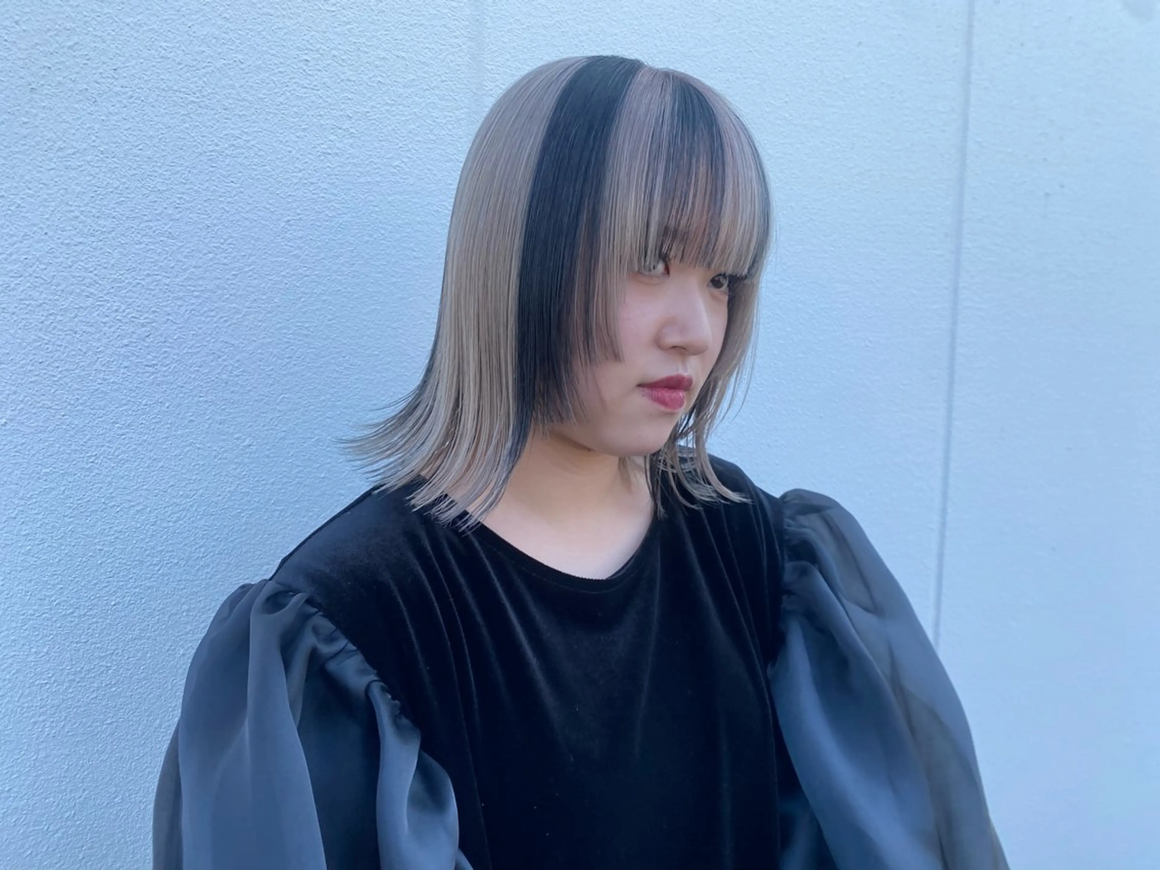 ミディアム カラー ヘアカラー 藤村 雄大のヘアスタイル