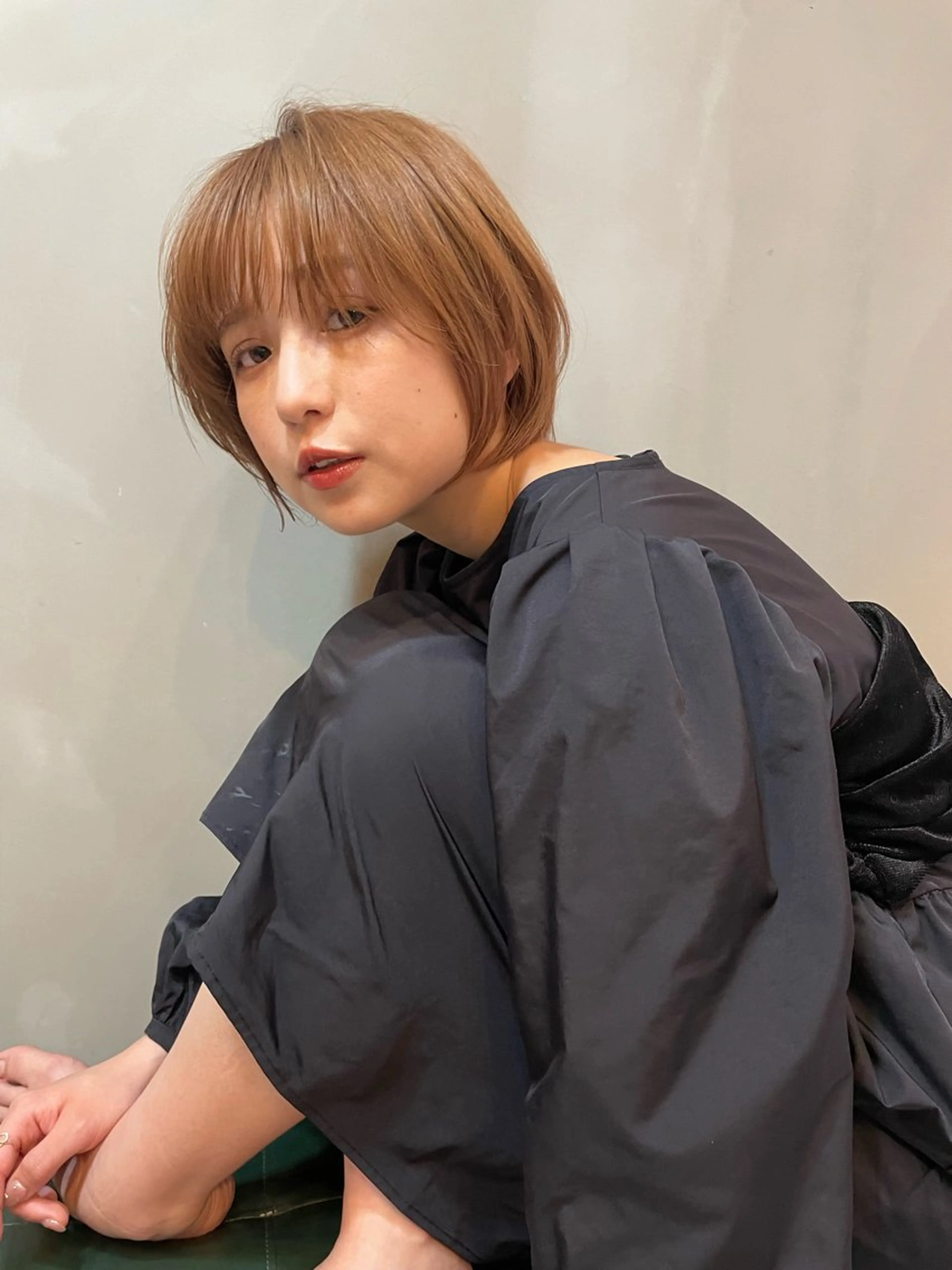 ショート カラー ショート/ボブ専門 宮脇美奈/南船場のヘアスタイル