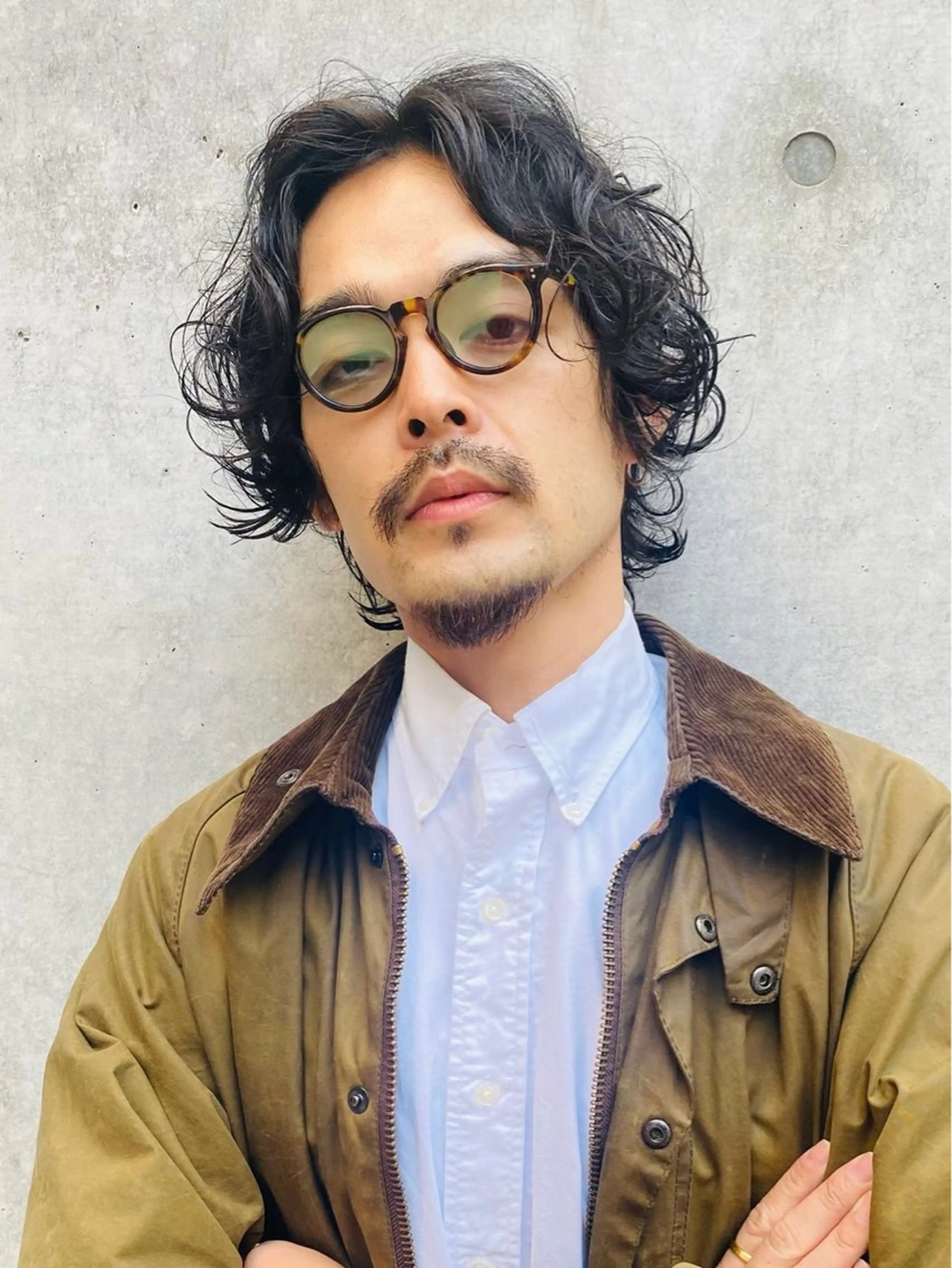 メンズ センターパート メンズウルフカット ウルフカット カット トリートメント メンズカット/パーマ 艶カラーTAIGA︎のヘアスタイル