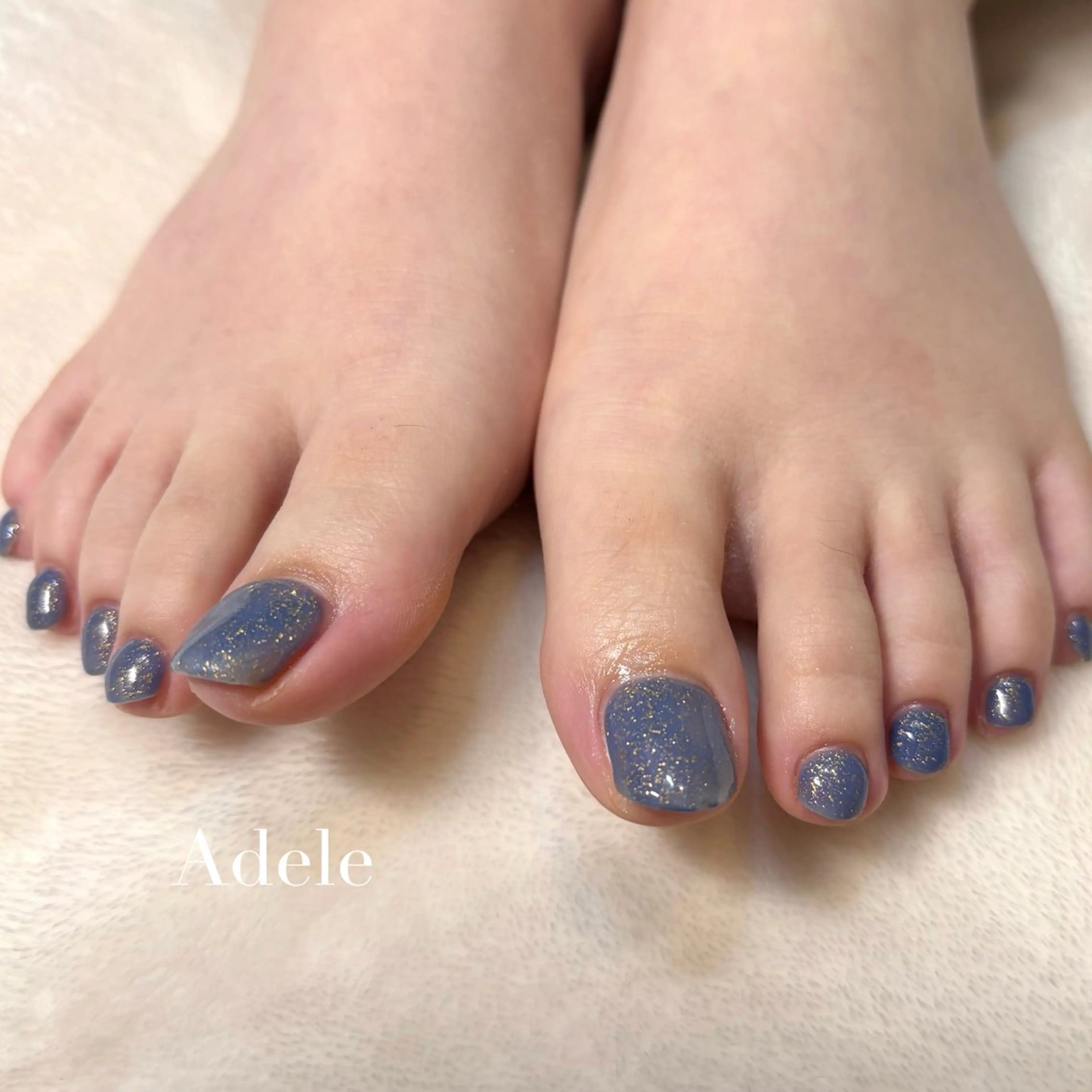 ネイル ラメ(グリッター) ワンカラーネイル Adele saraのネイルデザイン