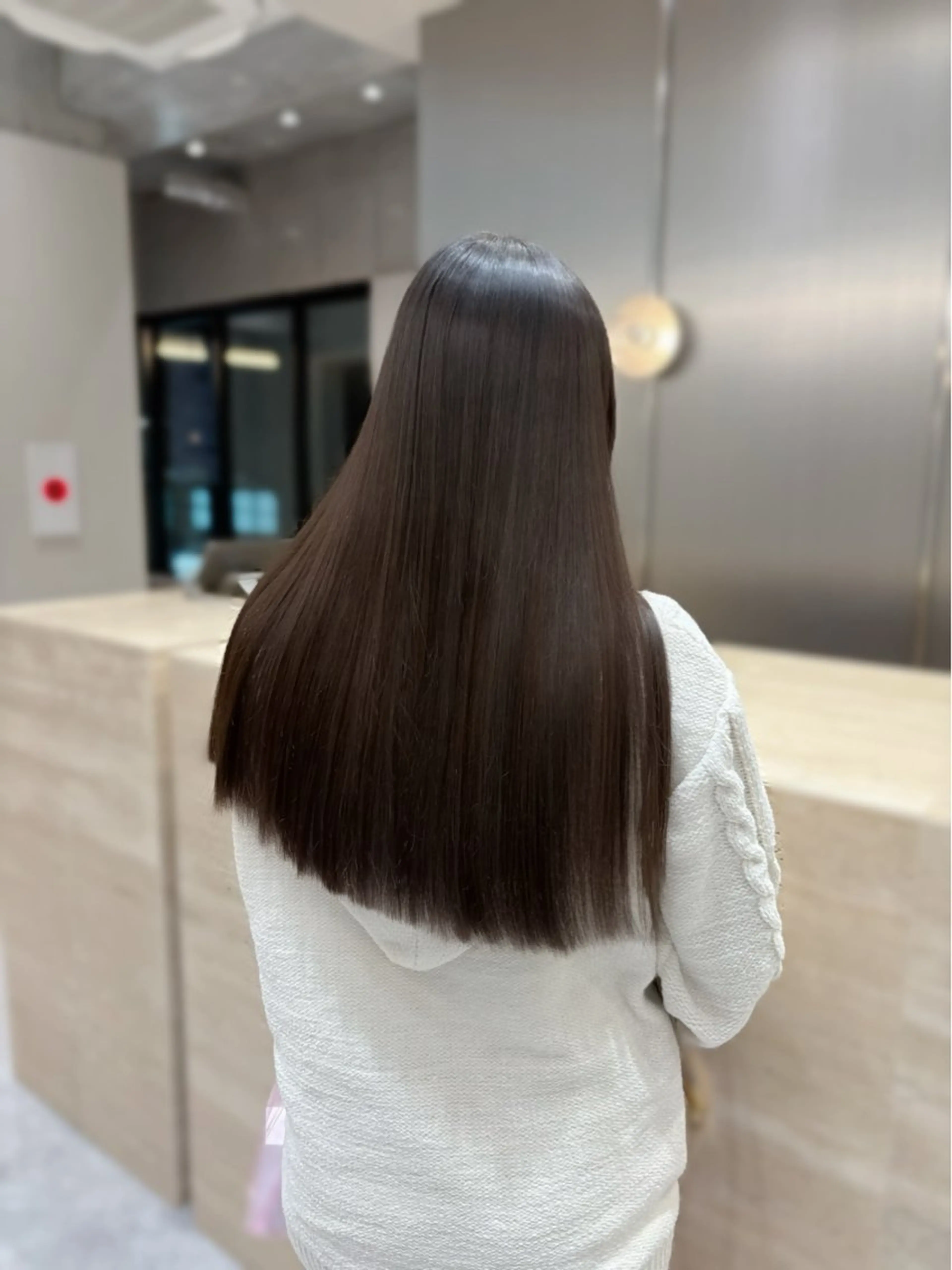 ロング カラー 酸性ストレート カット 縮毛矯正 ナツミ/透明感カラー /酸性ストレートのヘアスタイル