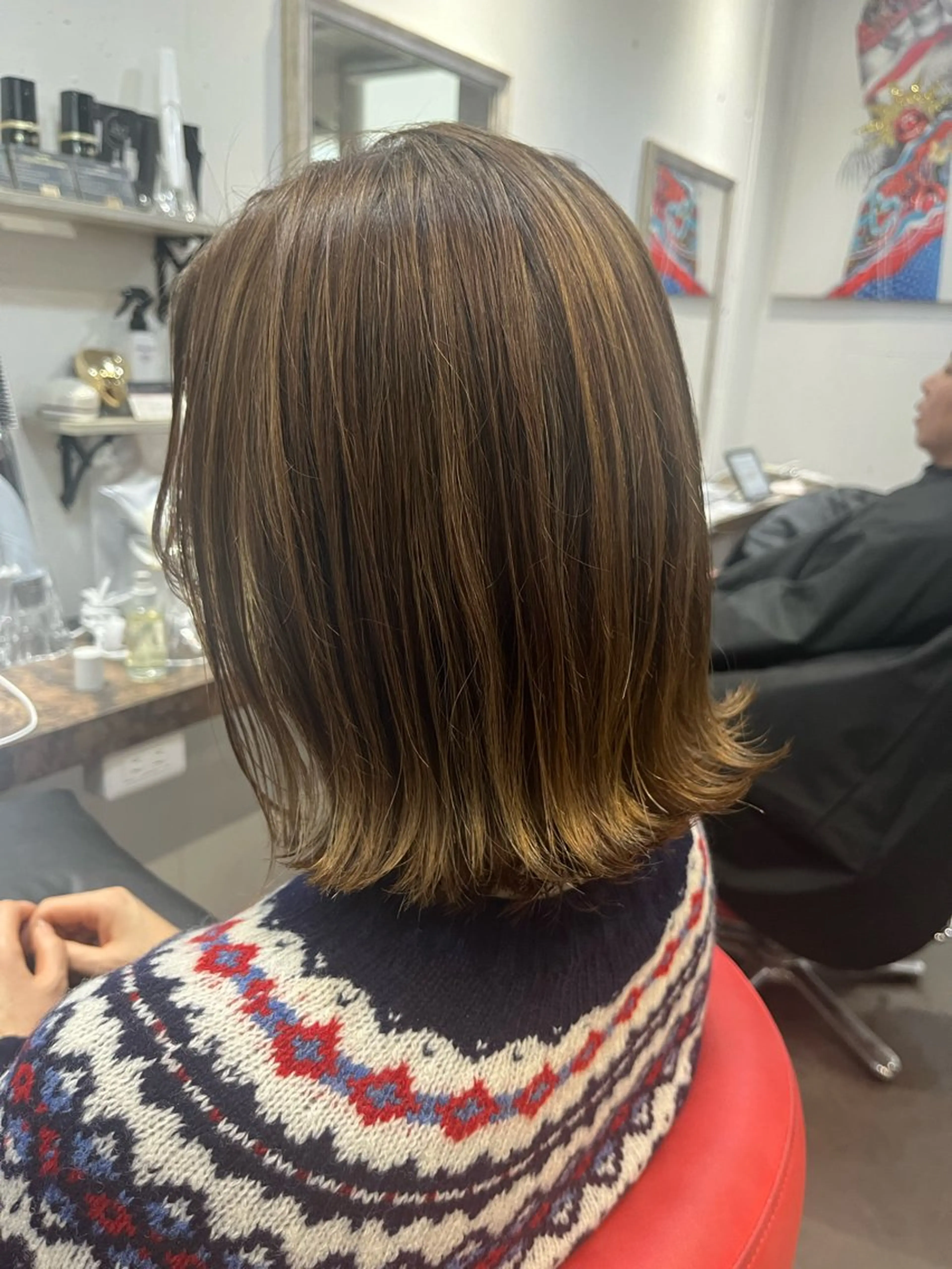 ミディアム カット ヘアカラー トリートメント 駅チカ【ali'i】 アリイ花崎友美☘のヘアスタイル