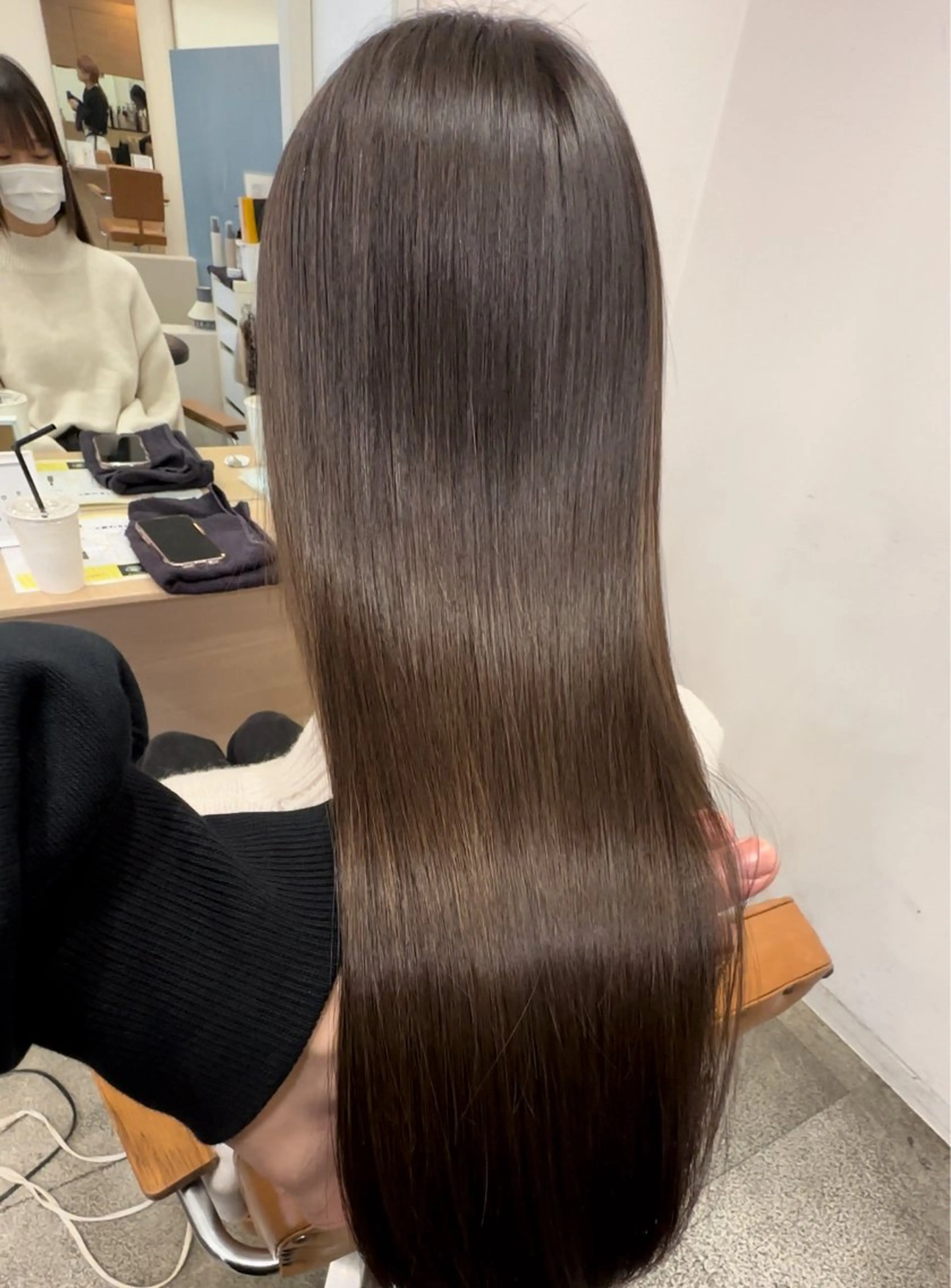 セミロング カット 縮毛矯正 トリートメント CHAINON 木原崇了のヘアスタイル