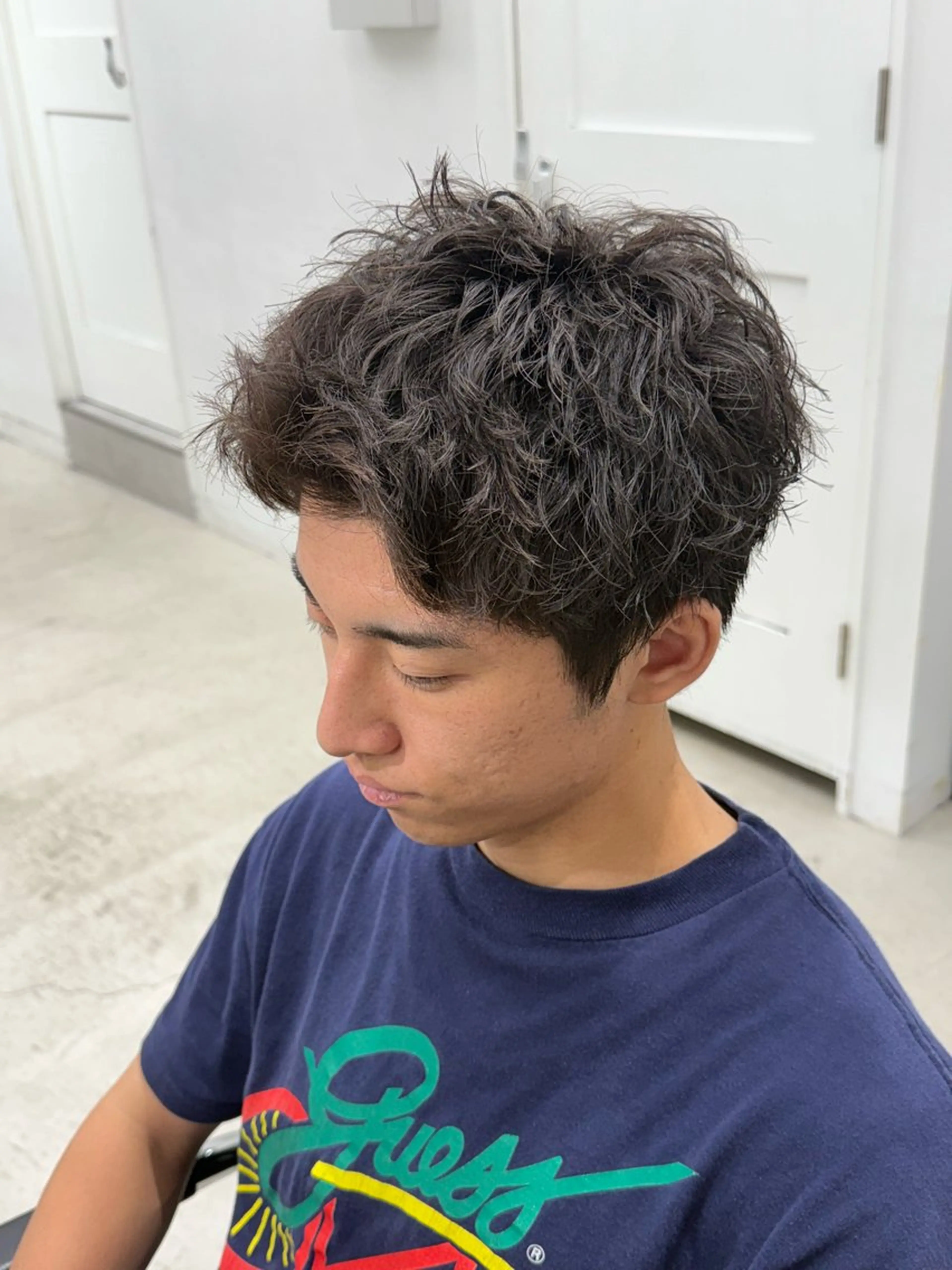 パーマ メンズ 深谷 侑亮のヘアスタイル