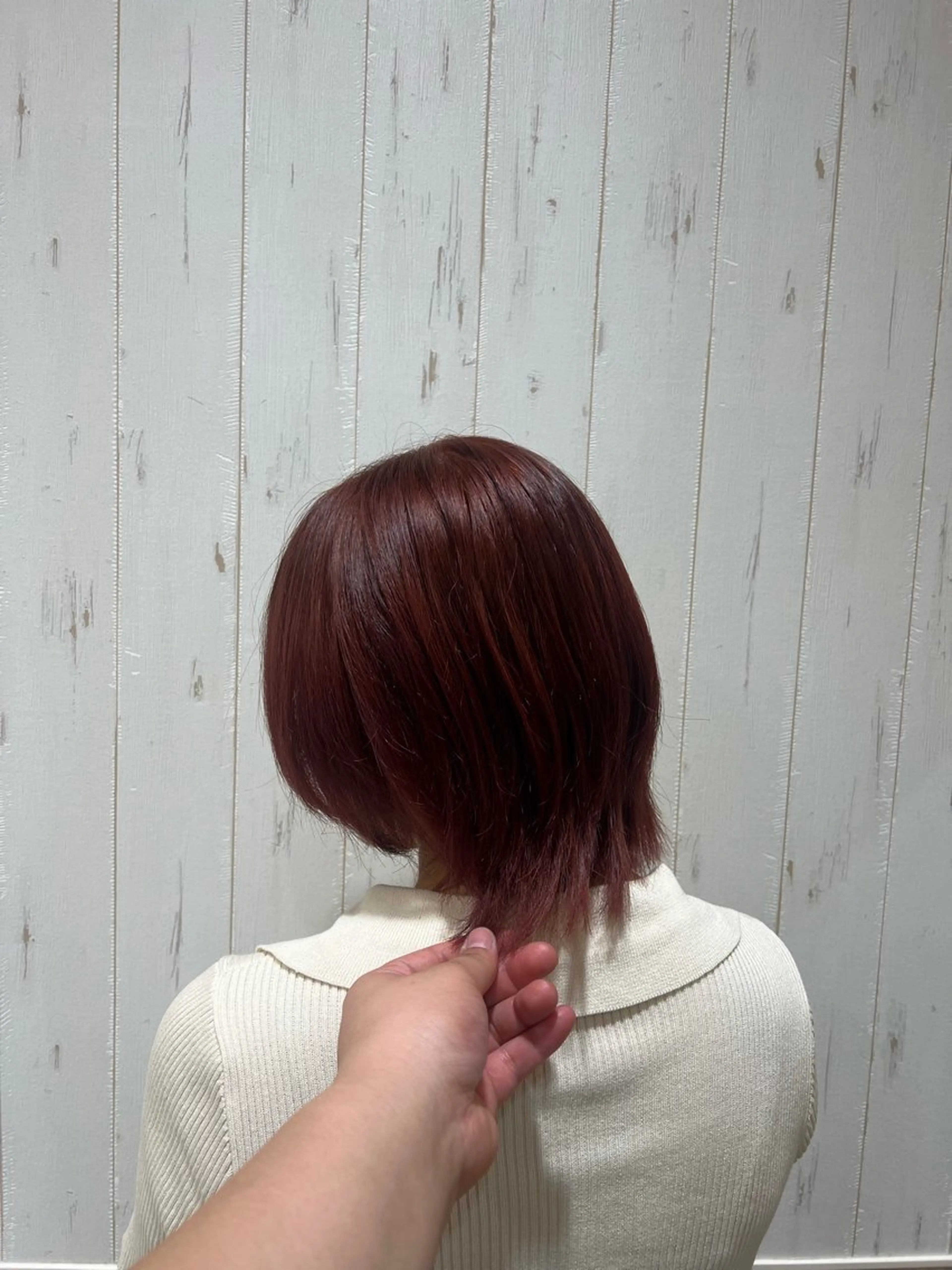 ミディアム ボブ ハイライト 髪質改善 hair salon FAN所属・FANスタイリスト Ⓜ️EIのヘアスタイル