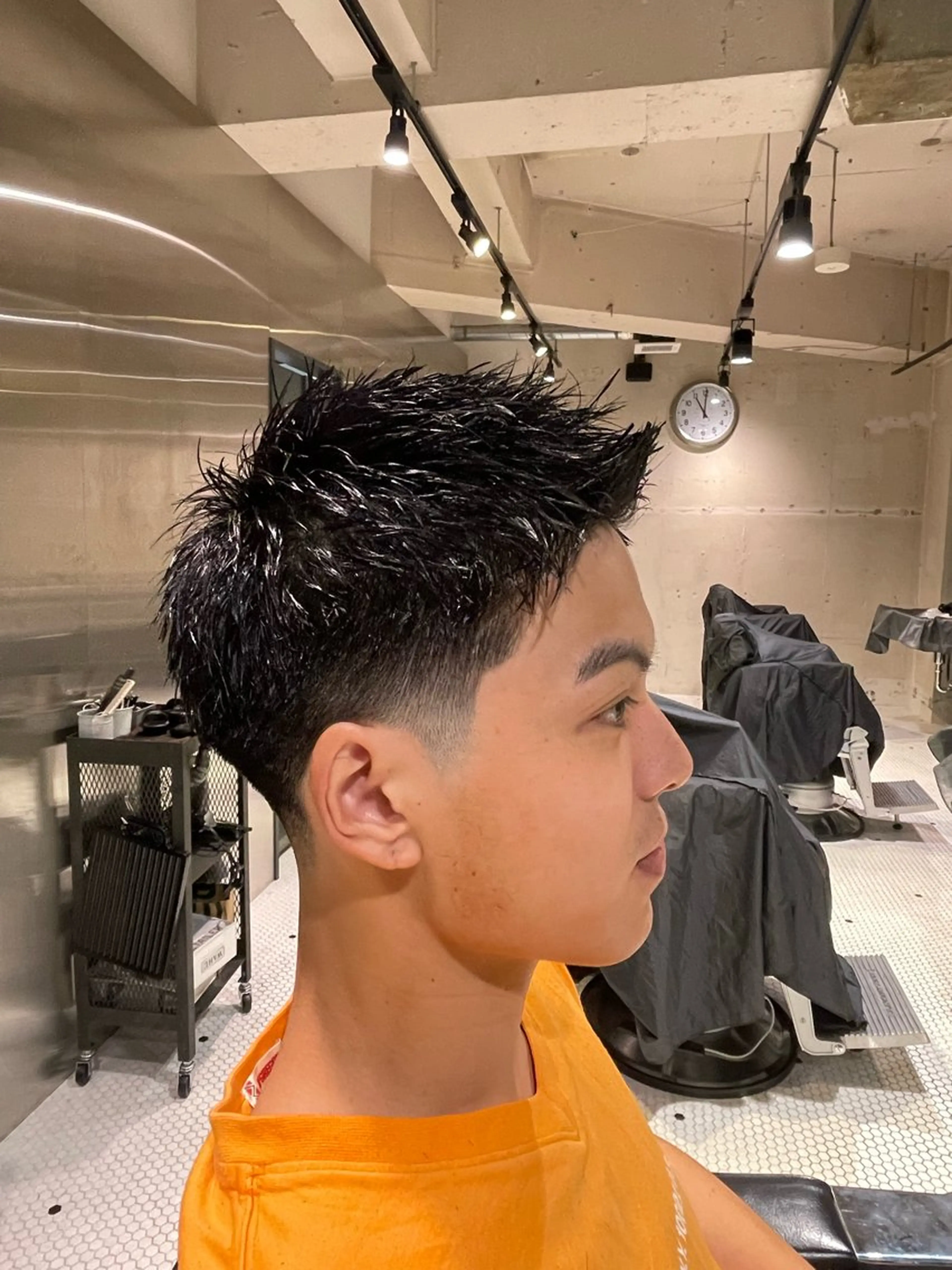 フェードカットの写真