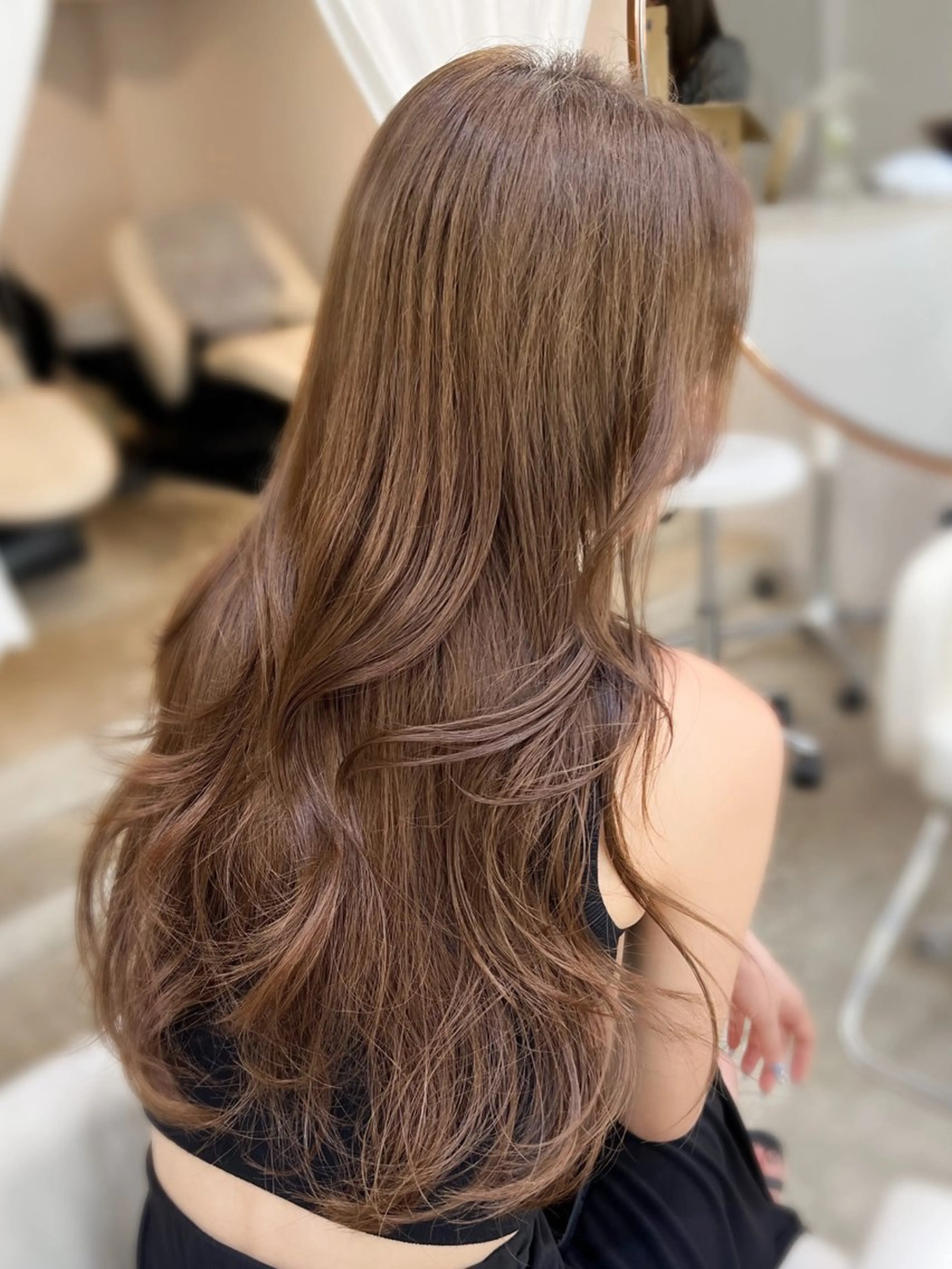 ロング 🤍🤍韓国ヘア おたけ🤍🤍のヘアスタイル