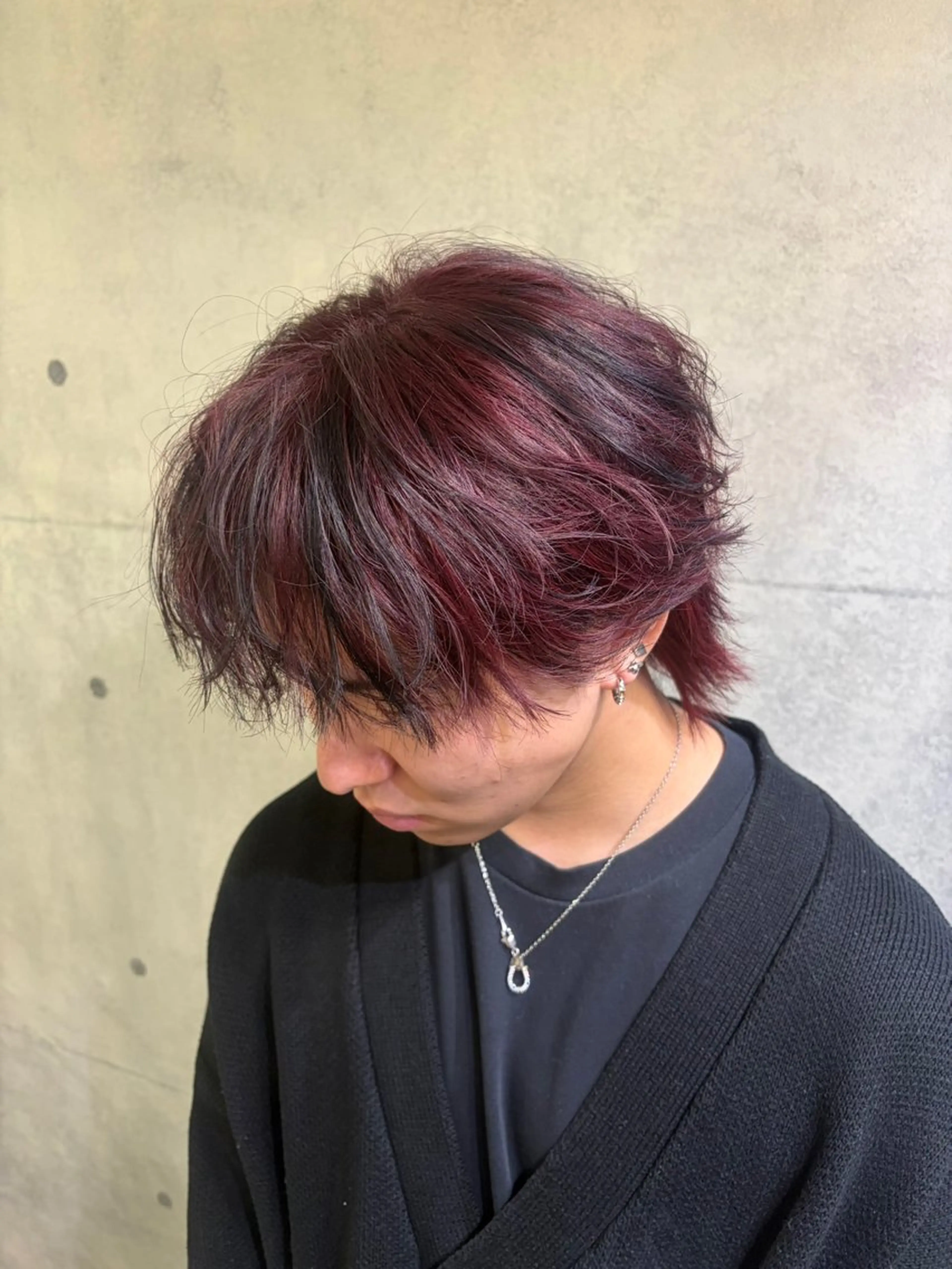 カラー メンズ カット ヘアカラー インナーカラー🫶 オタク美容師 山本のヘアスタイル