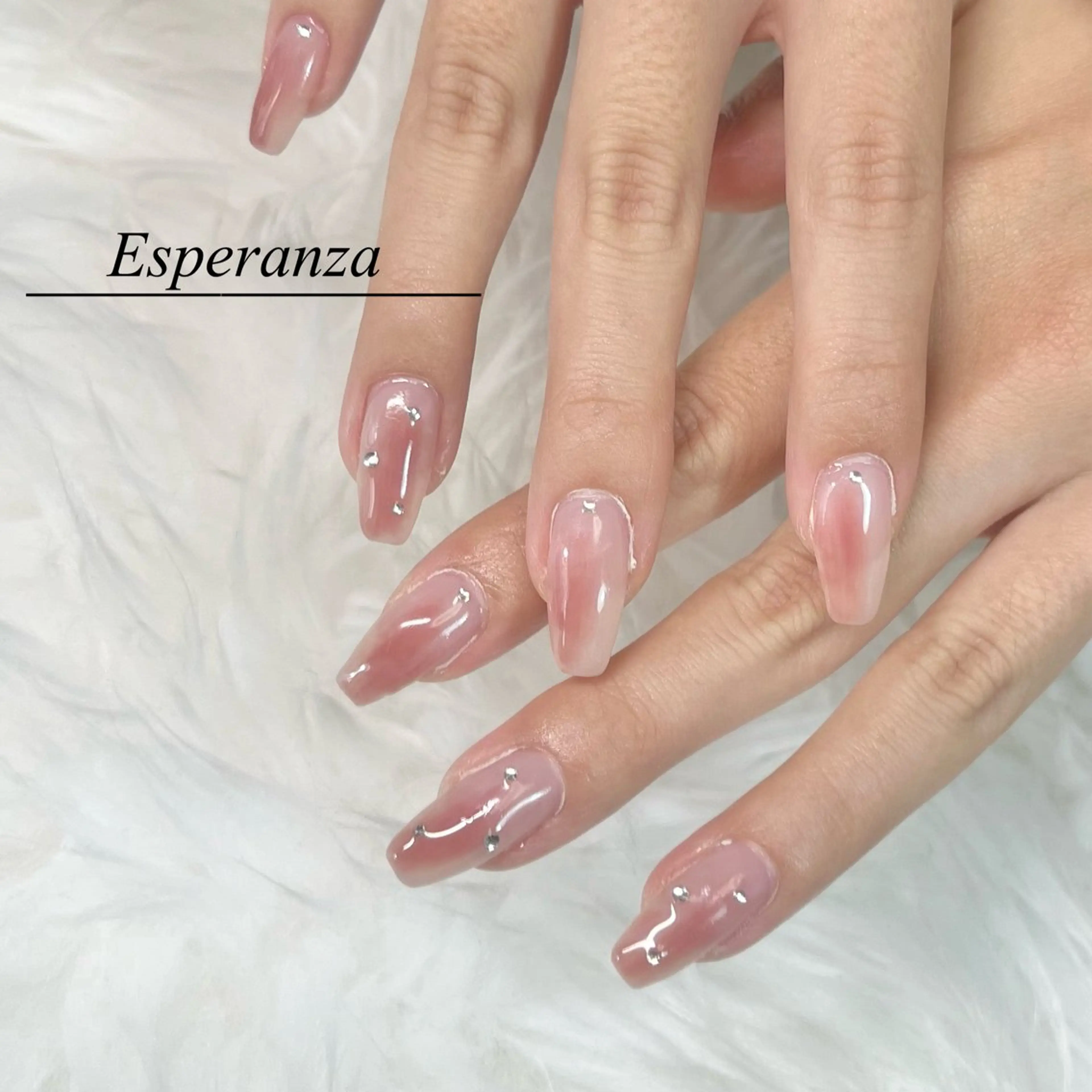 ネイル 長さ出し 持ち込み シンプルネイル WINK DOLL 🌹MARIのネイルデザイン