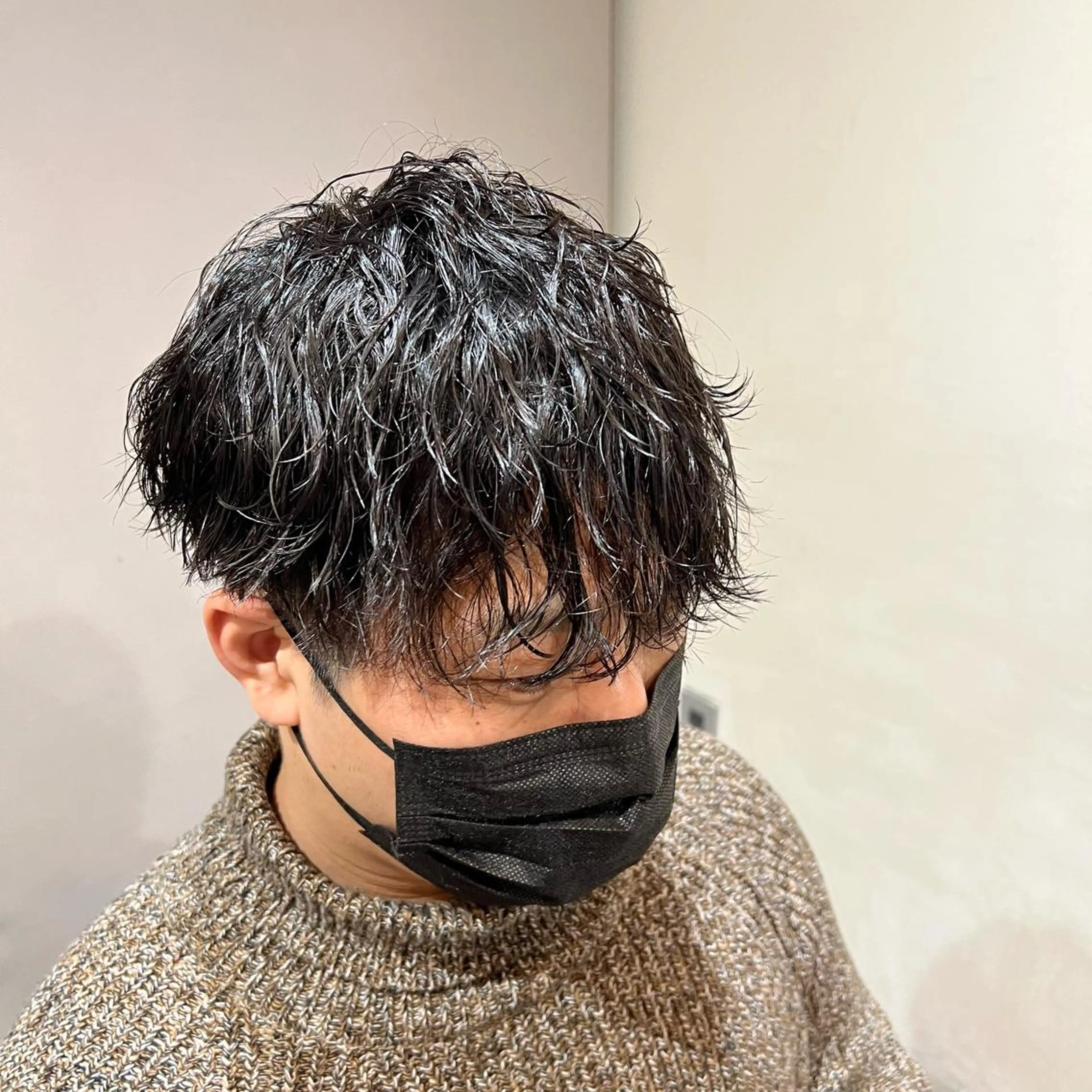 パーマ メンズ メンズパーマ ツイストスパイラルパーマ スパイラルパーマ DAHLI plum（ダリ　プリュム）所属・中村 玲美のヘアスタイル