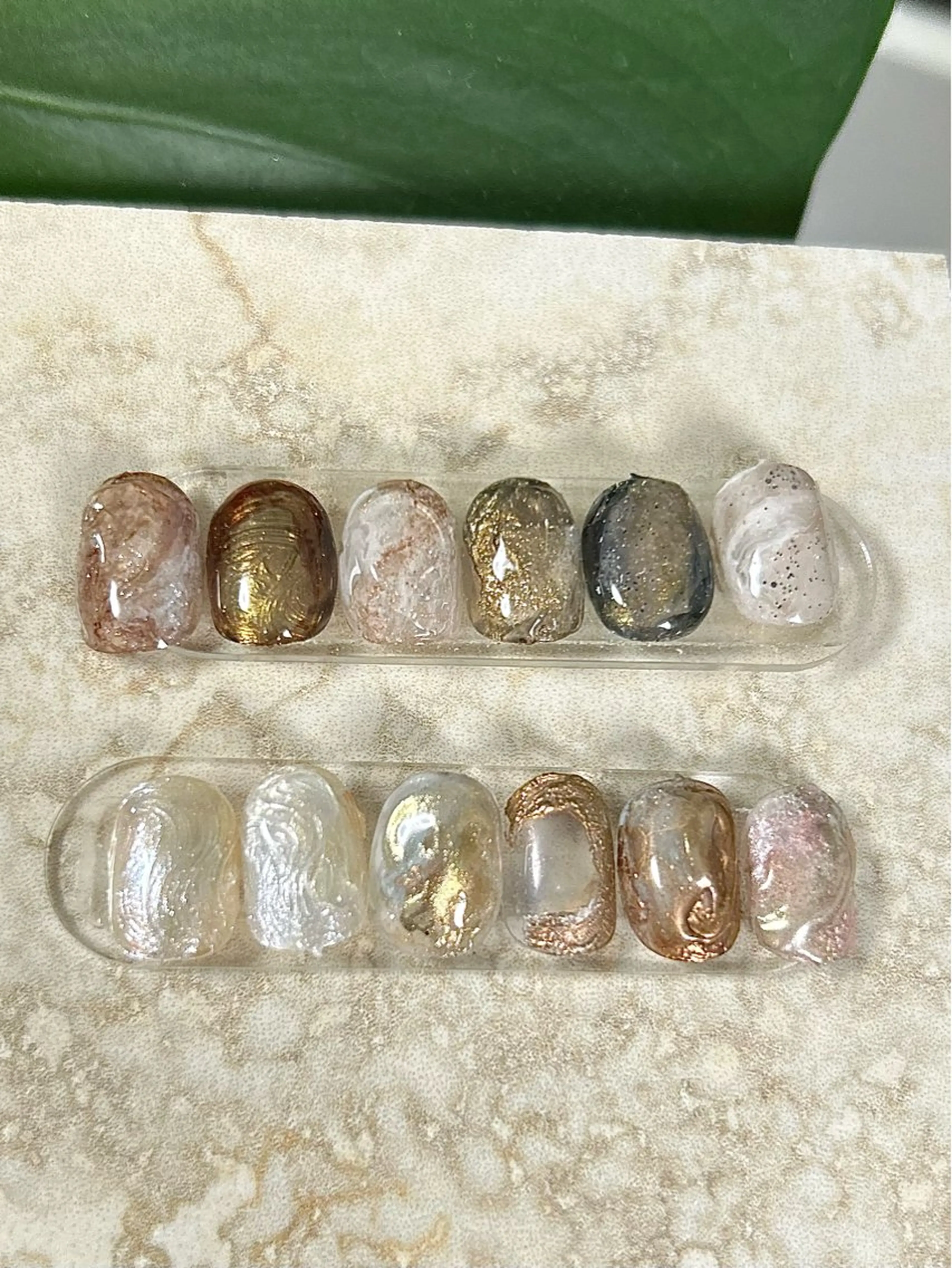 jrネイリスト価格🐣トレンド鉱物ネイル🪨の写真