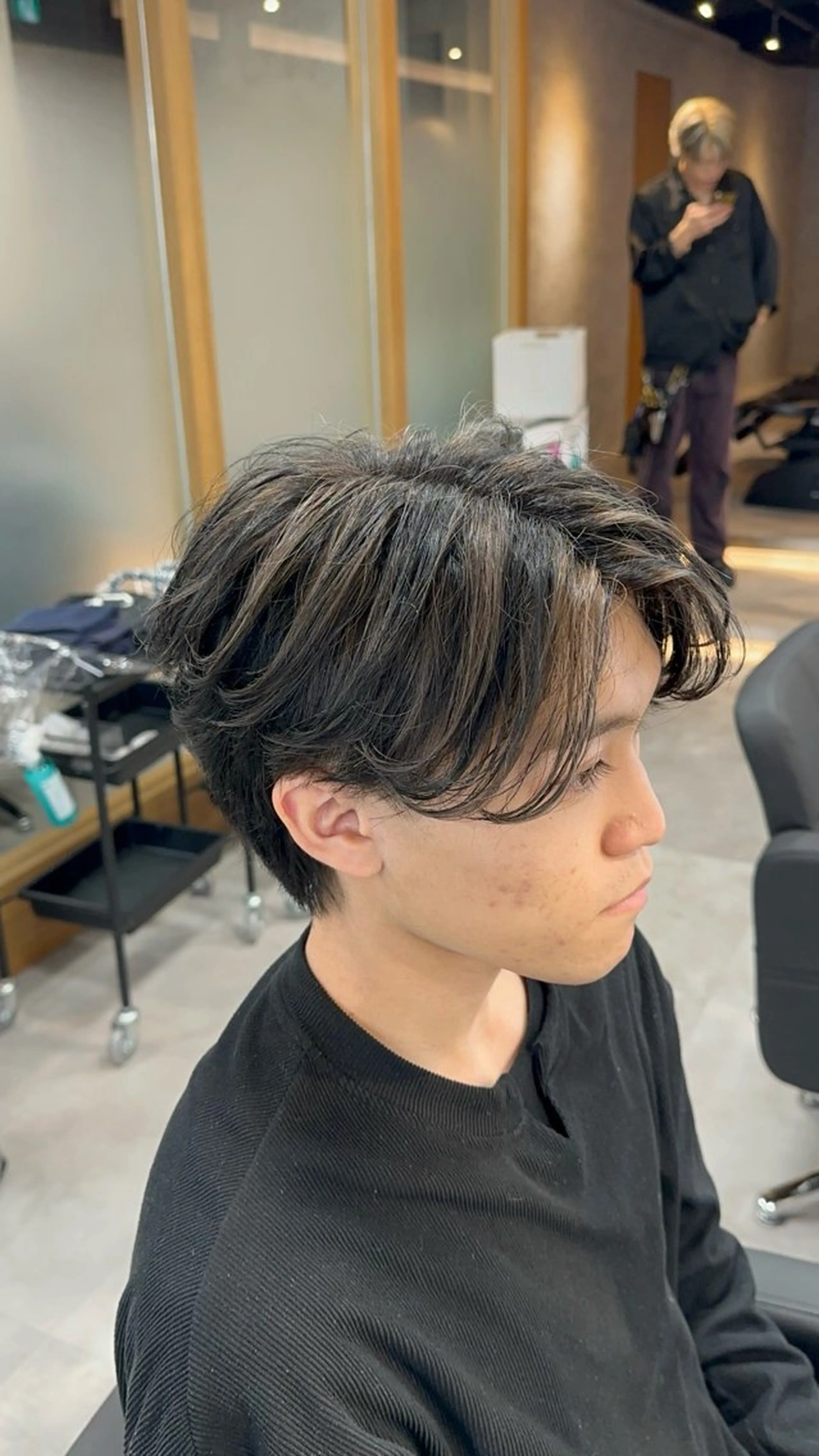 パーマ メンズ メンズパーマ ニュアンスパーマ カット パーマ 札幌美容室 /光👑のヘアスタイル