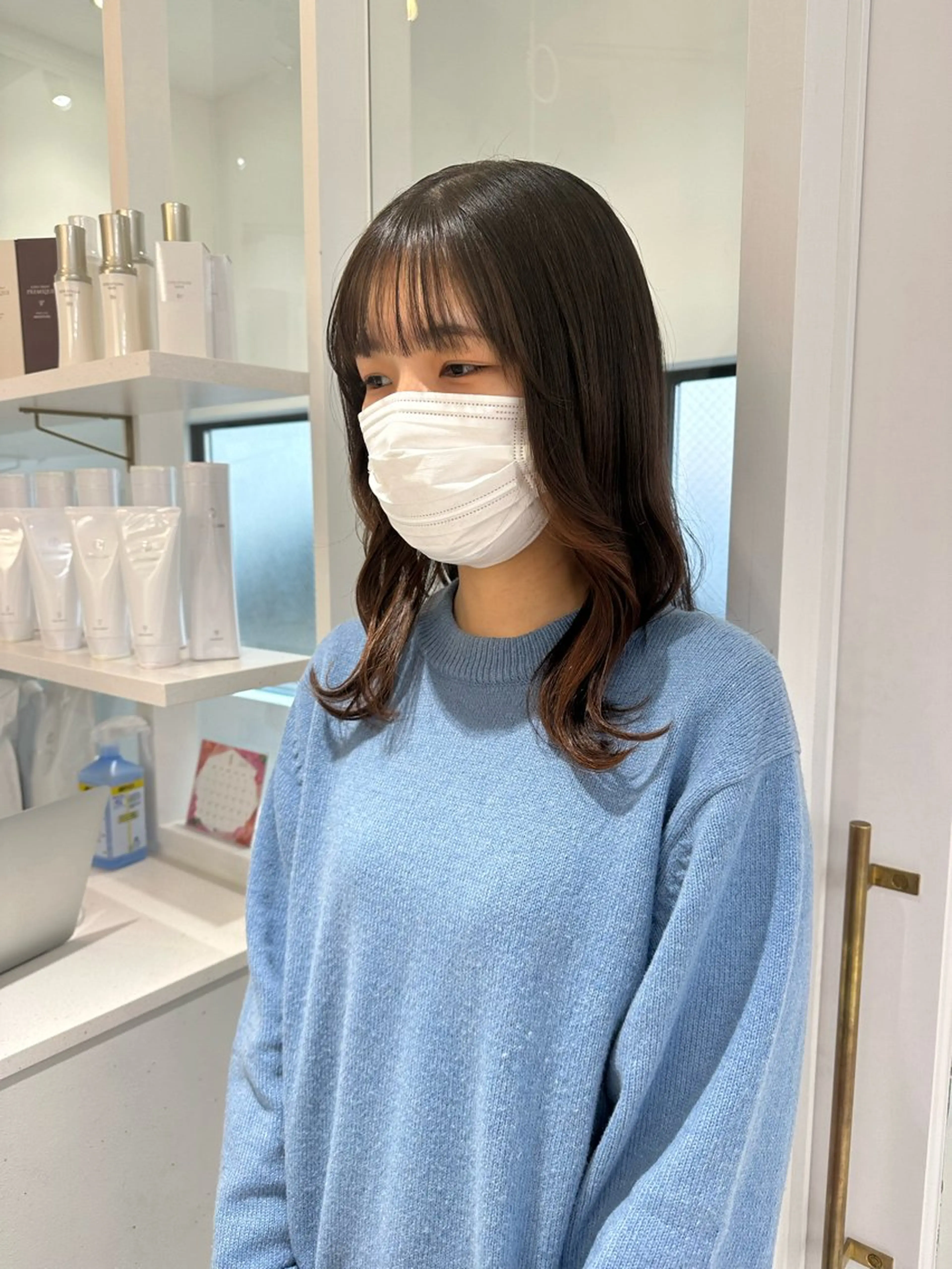 ミディアム カラー パーマ お洒落パーマ/ 艶カラー/michiのヘアスタイル