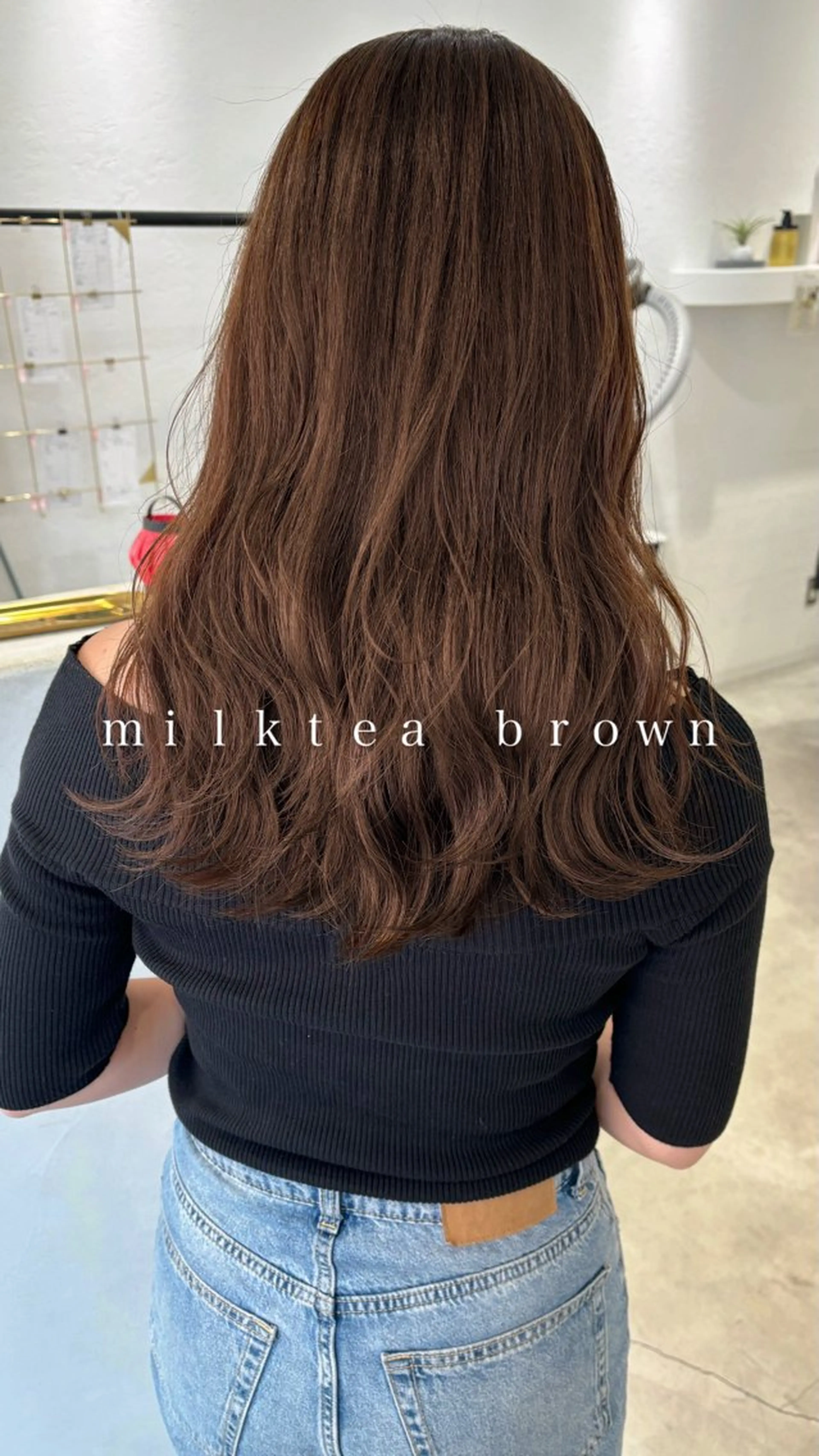 セミロング カラー ブリーチ ブリーチなしカラー hair shioのヘアスタイル