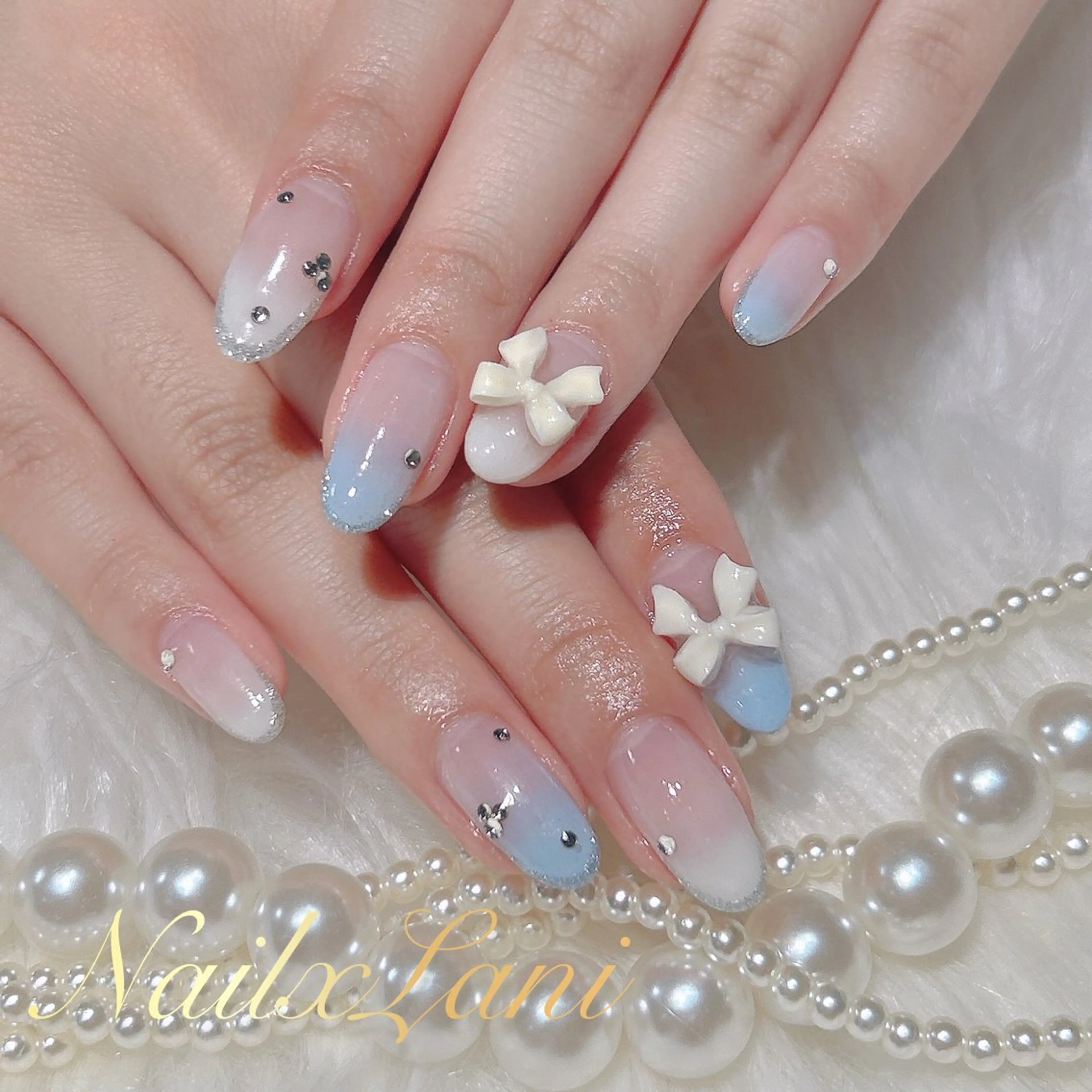 ネイル フットネイル ジェルネイル マグネットネイル パラジェル ネイルチップ Nail×Lani 深爪矯正対応◎のネイルデザイン