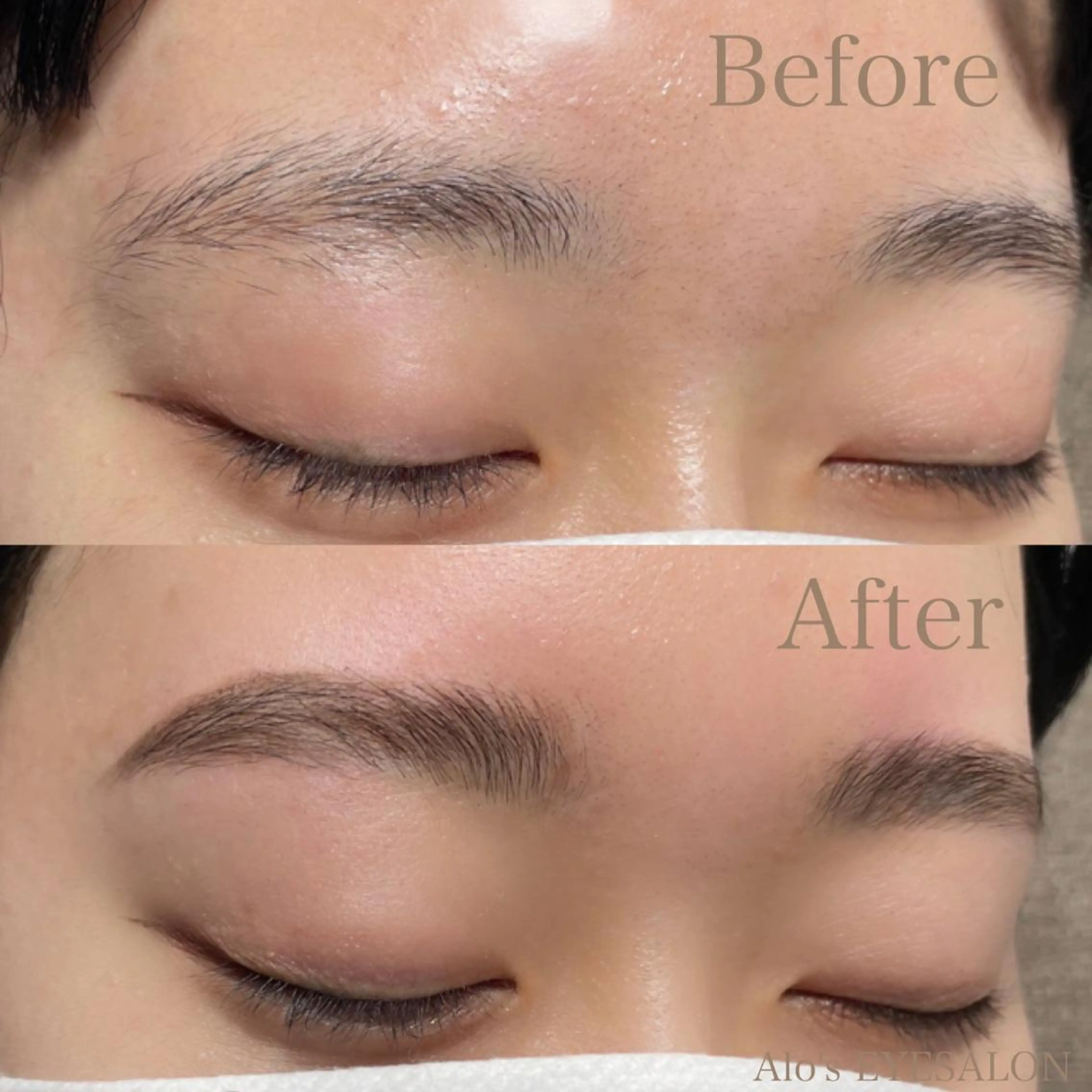 アイブロウ ハリウッドブロウリフト バイフルール アイラッシュサロンのマツエク・マツパデザイン