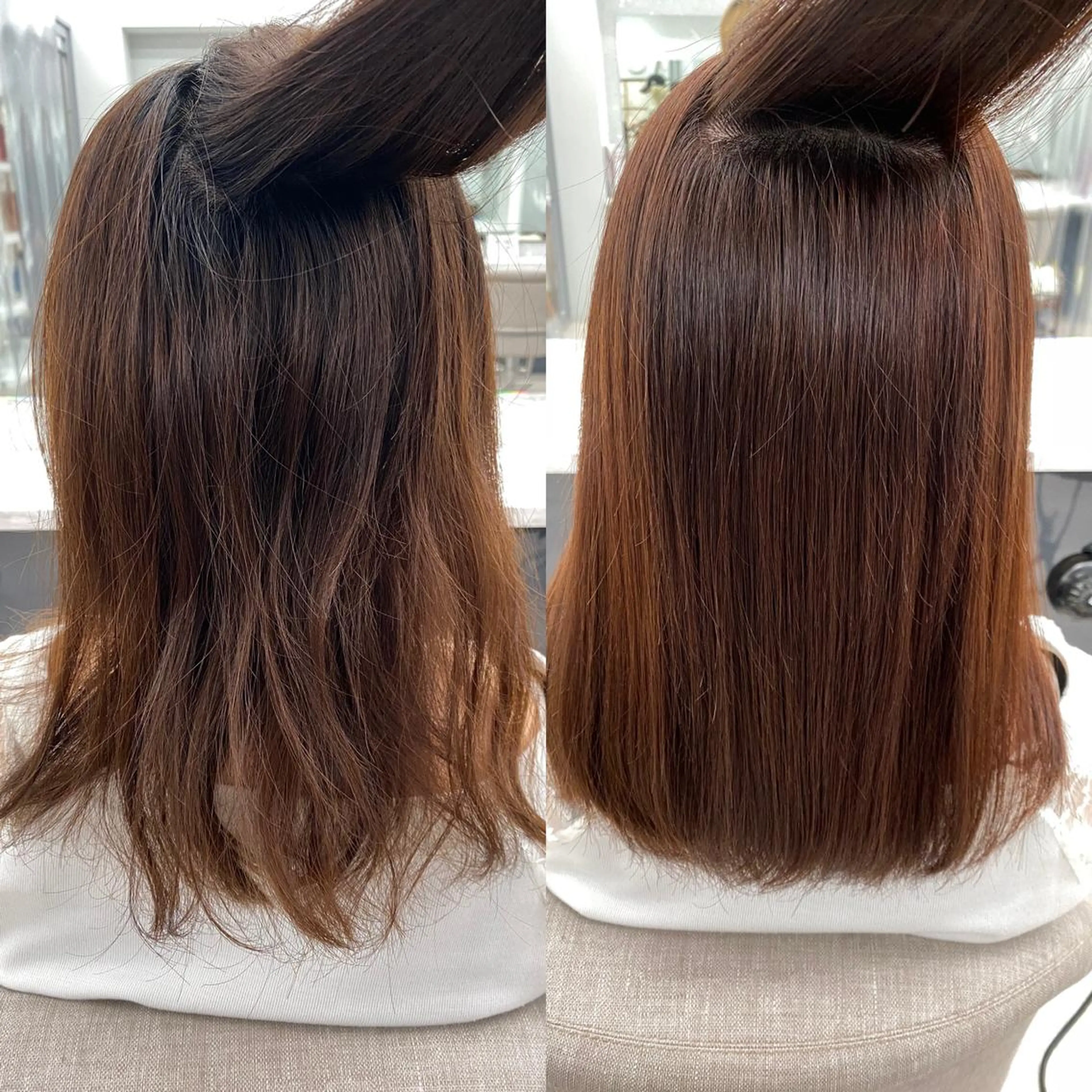 ミディアム カラー パーマ ヘアアレンジ キッズ ネイル マツエク・マツパ 京都レイヤーカット/ 縮毛矯正/羽柴りくのヘアスタイル