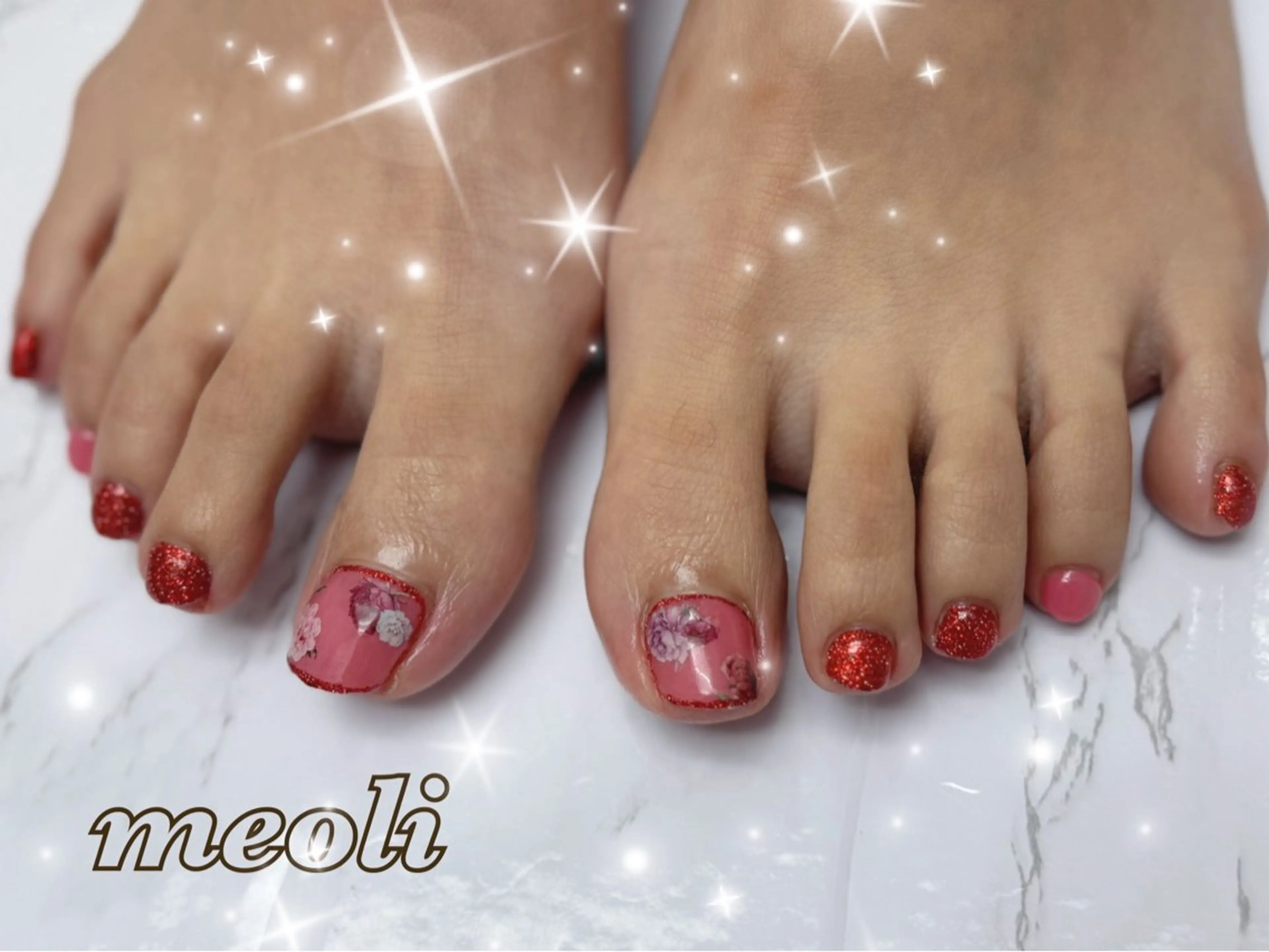 ネイル フットネイル nail salon meoli ヒトミのネイルデザイン