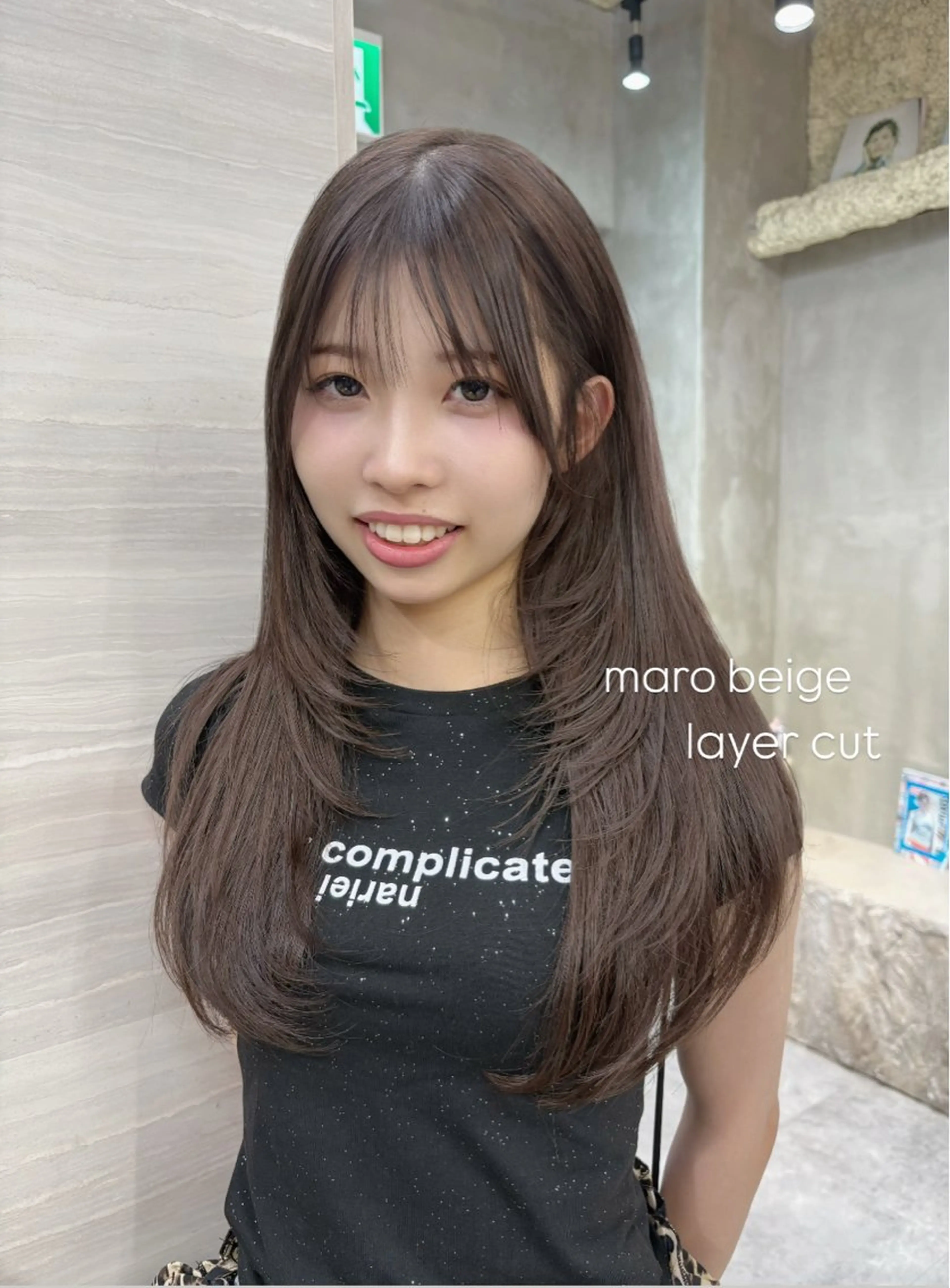 ロング カラー ヘアカラー ナツミ/透明感カラー /酸性ストレートのヘアスタイル