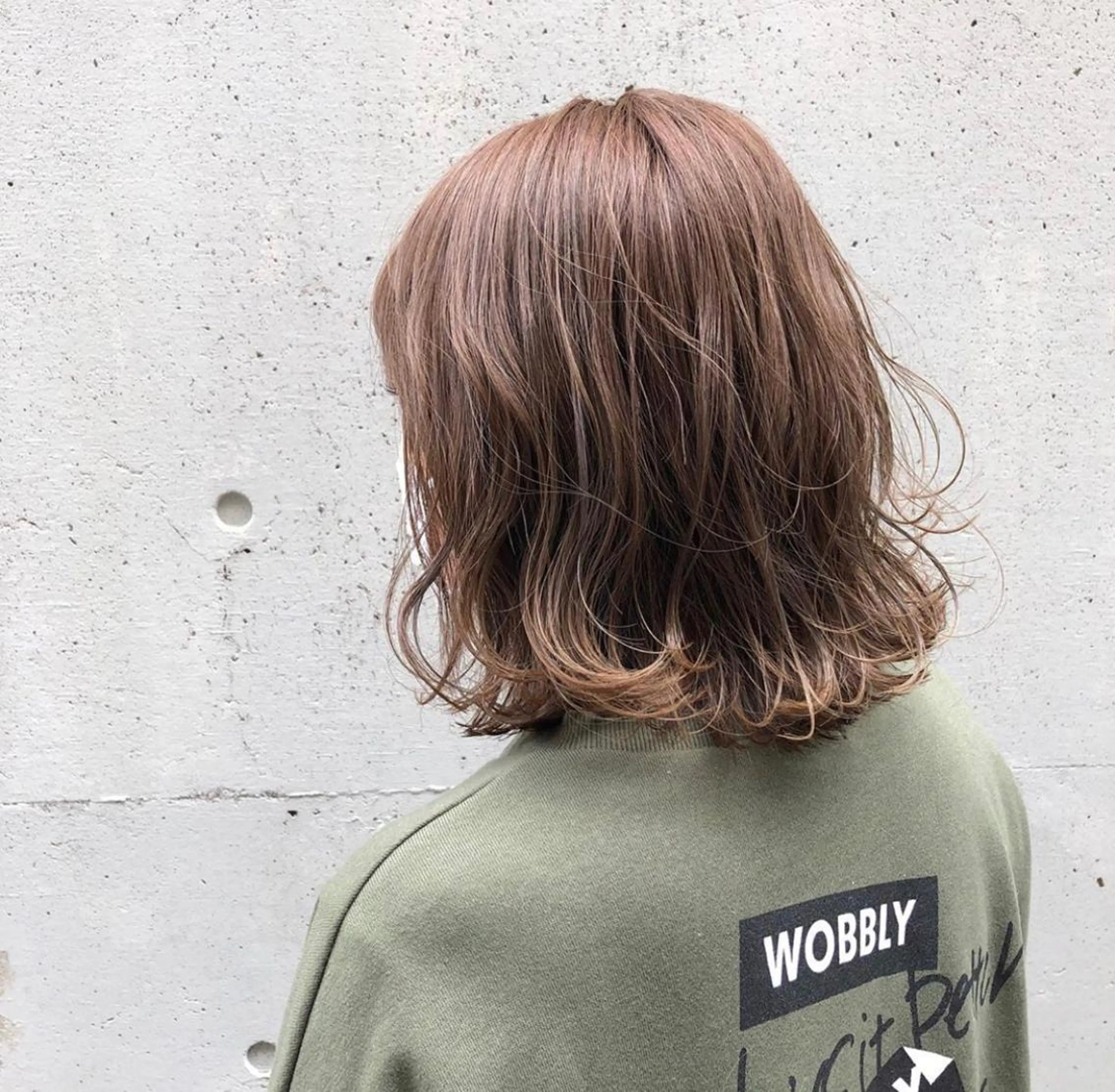 ミディアム カラー パーマ ヘアアレンジ キッズ ベージュカラー Luela堅田所属・田中 裕士のヘアスタイル