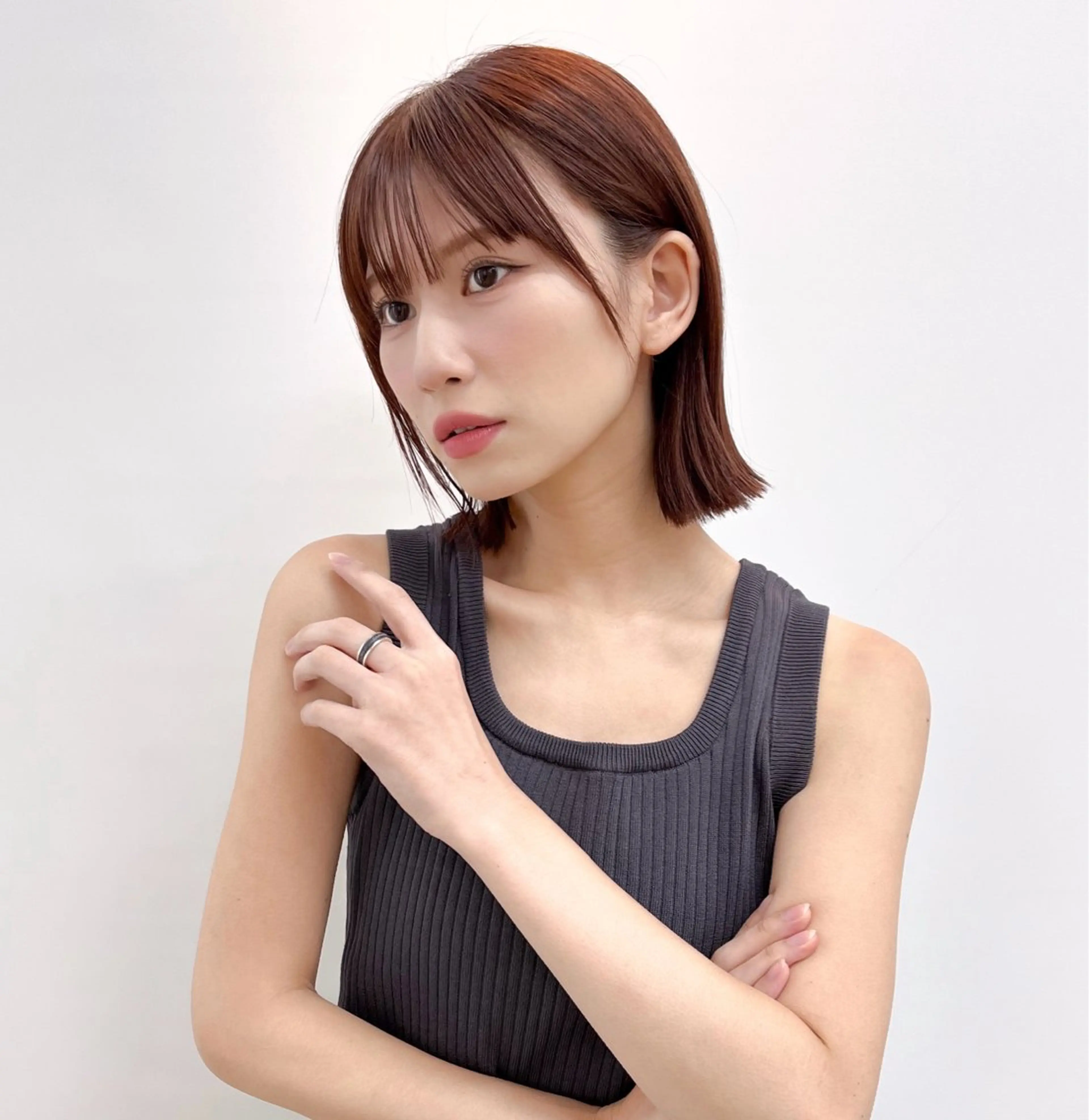 ミディアム mee.浦和店所属・カットモデル募集 🍒/北爪まゆのヘアスタイル