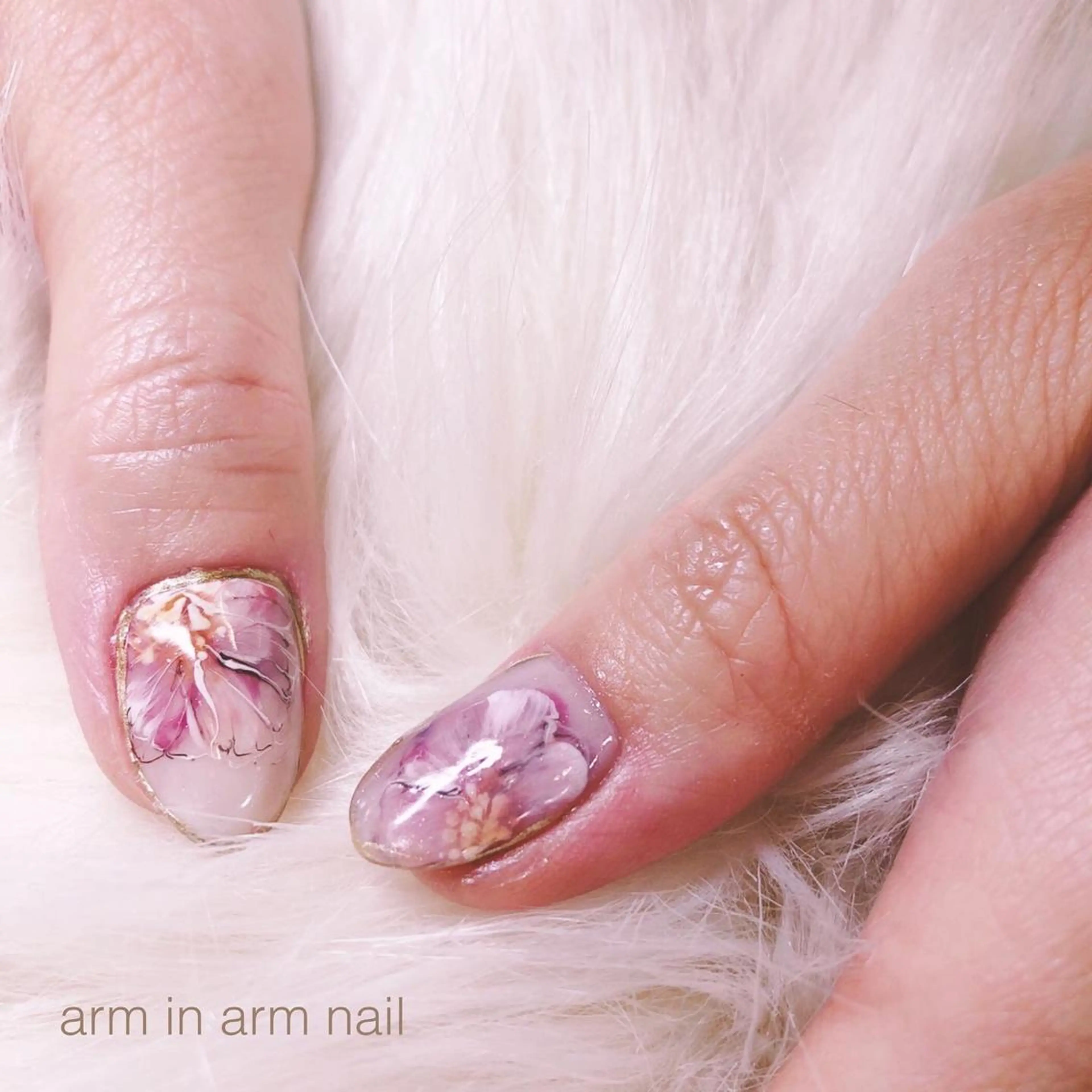 ネイル arm in arm ︎✿Yamamotoのマツエク・マツパデザイン