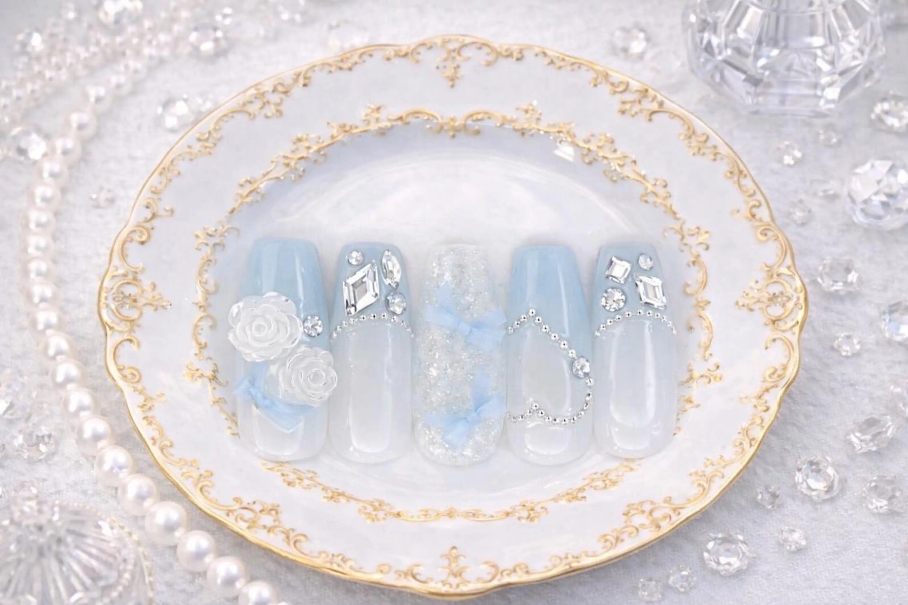 ネイル ロングネイル ワンホンネイル 南森町rebest 💅nailのネイルデザイン