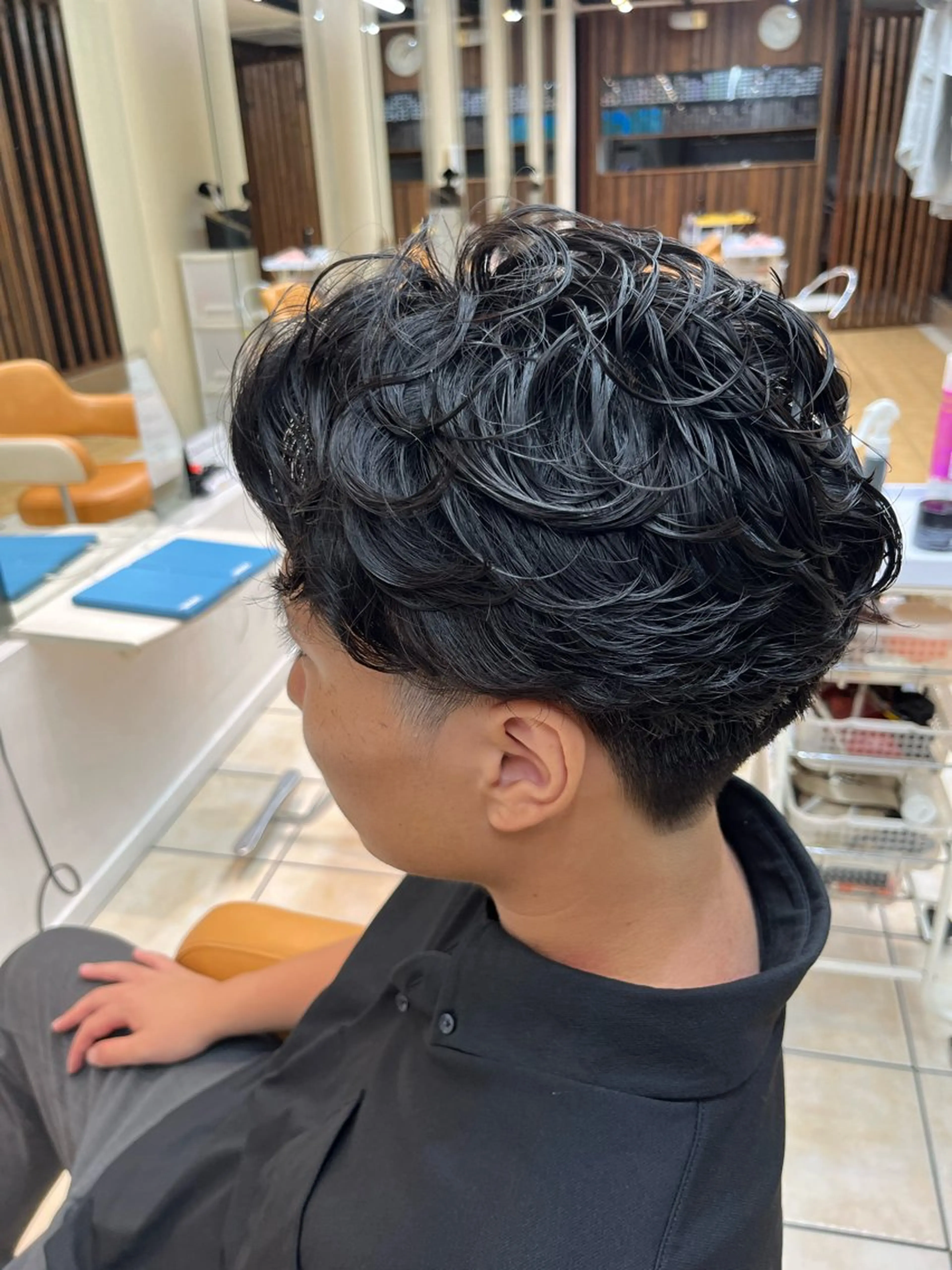 ショート パーマ メンズ カット パーマ メンズ特化/パーマ/ 髪質改善　高野奨馬のヘアスタイル