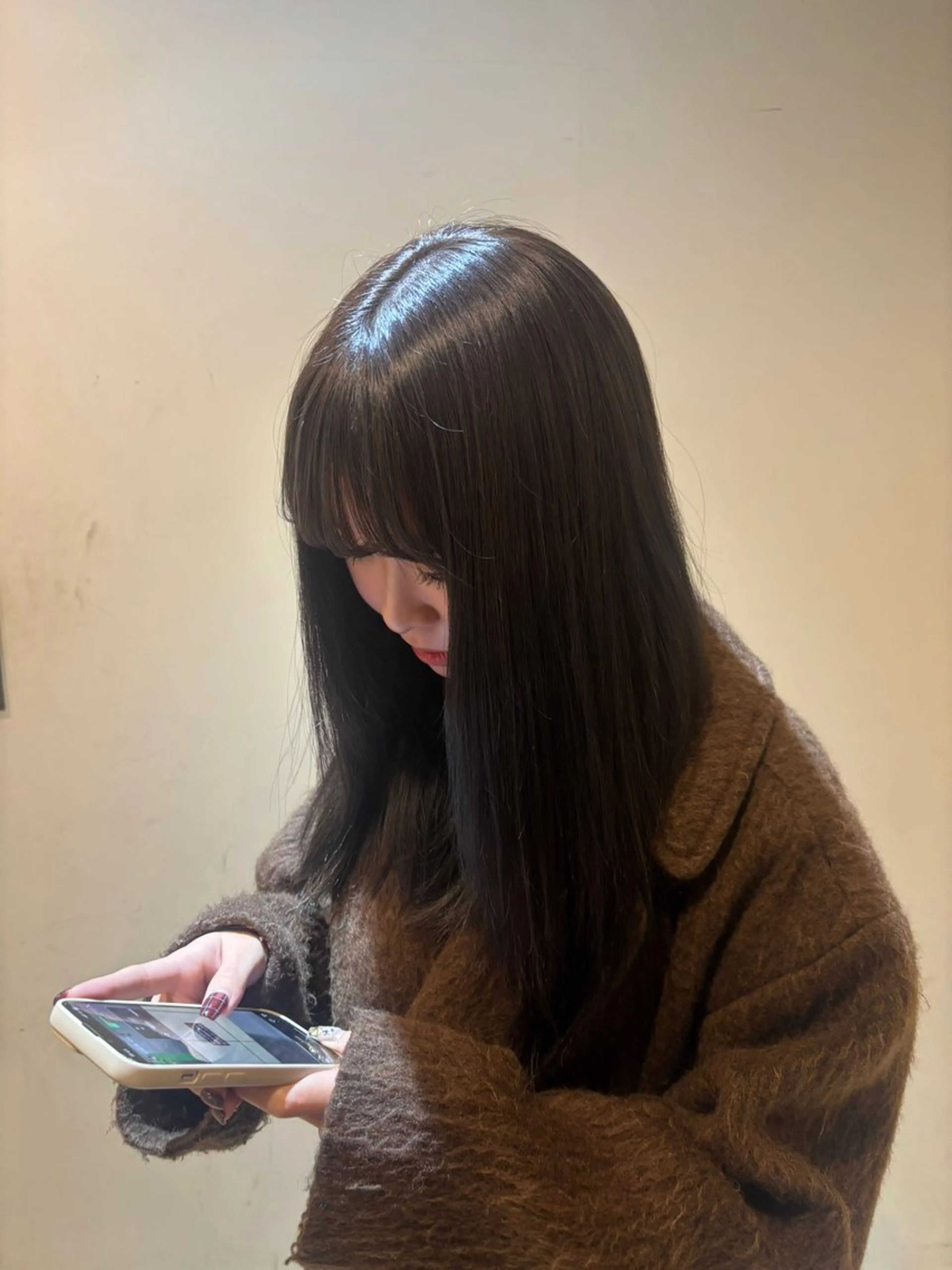 ロング ヘアカラー トリートメント YUKI カラーモデル募集💫のヘアスタイル