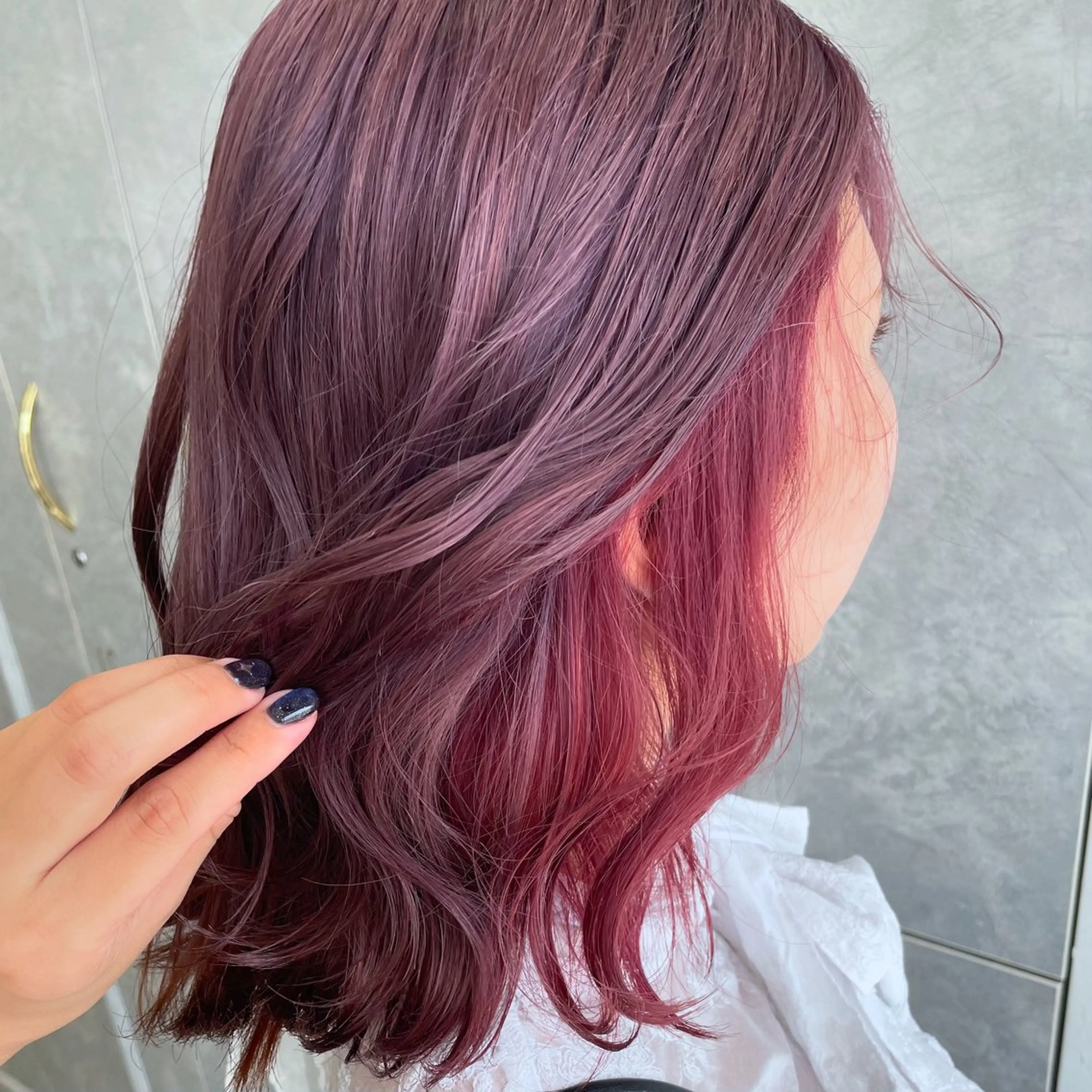 ミディアム カラー ブリーチ ヘアカラー 顔まわり/インナー カラー/　syuriのヘアスタイル