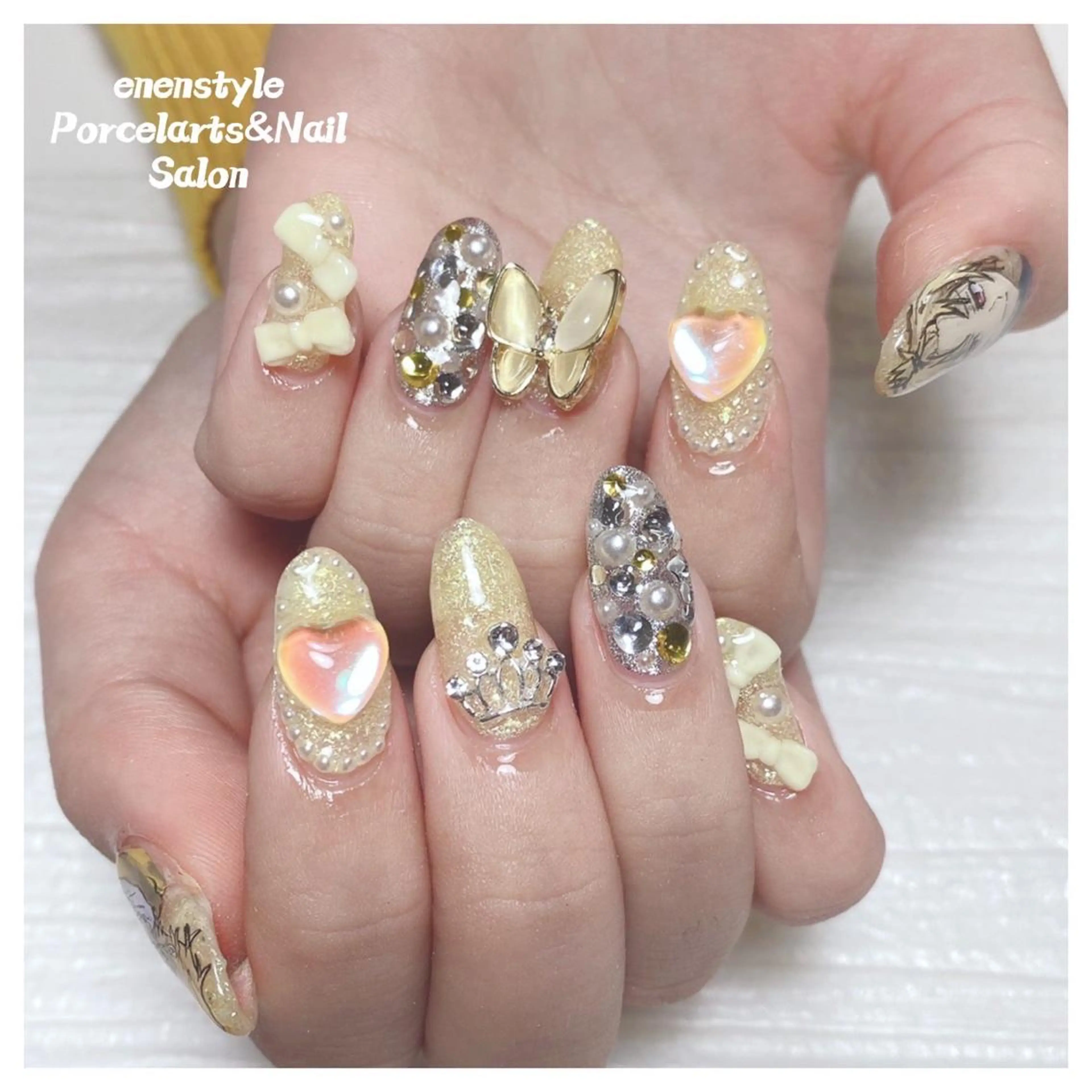 ミディアム ネイル 👑enen style👑のネイルデザイン