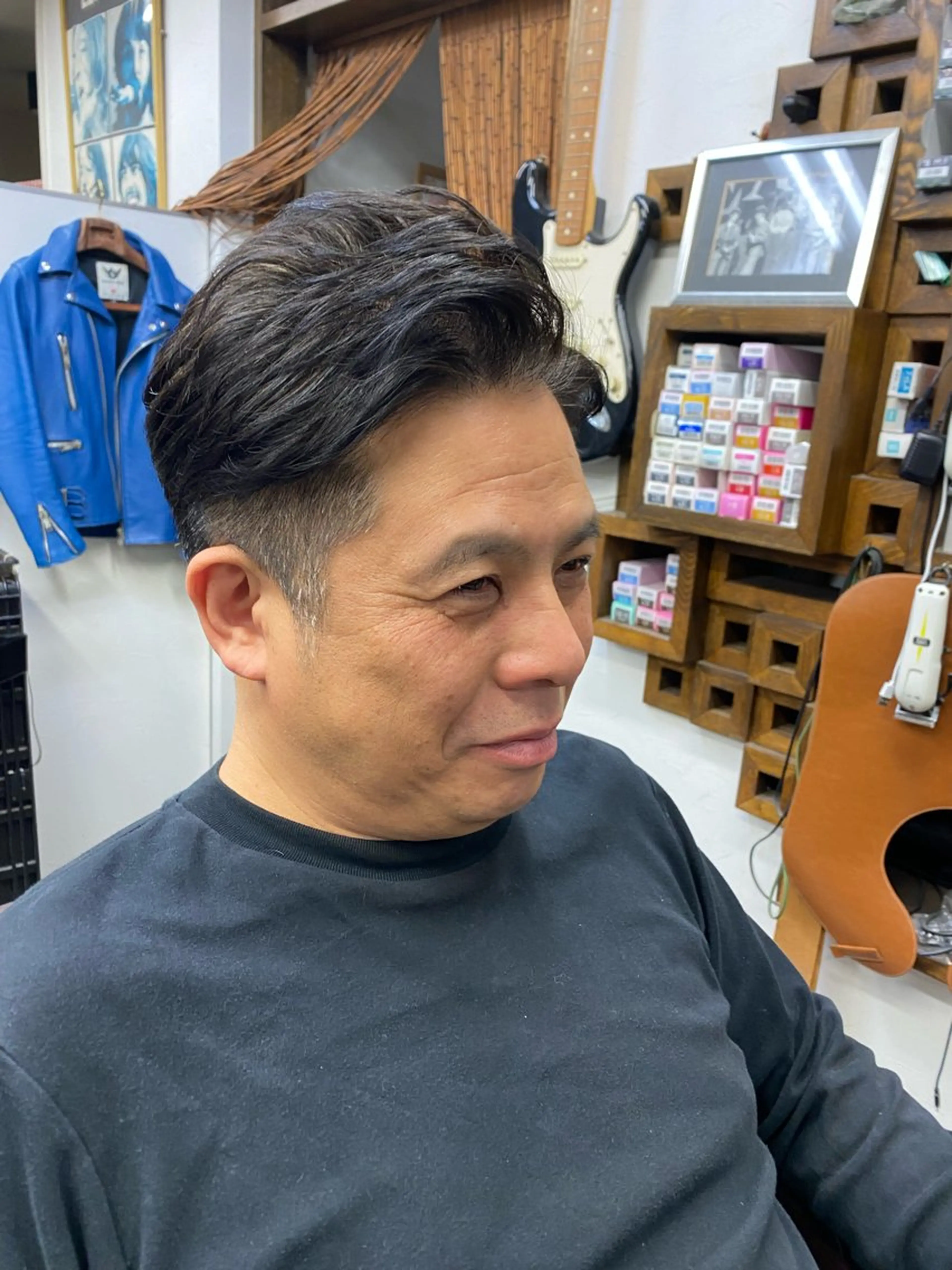 ミディアム メンズ barber shop LENNON所属・高東 俊介のヘアスタイル