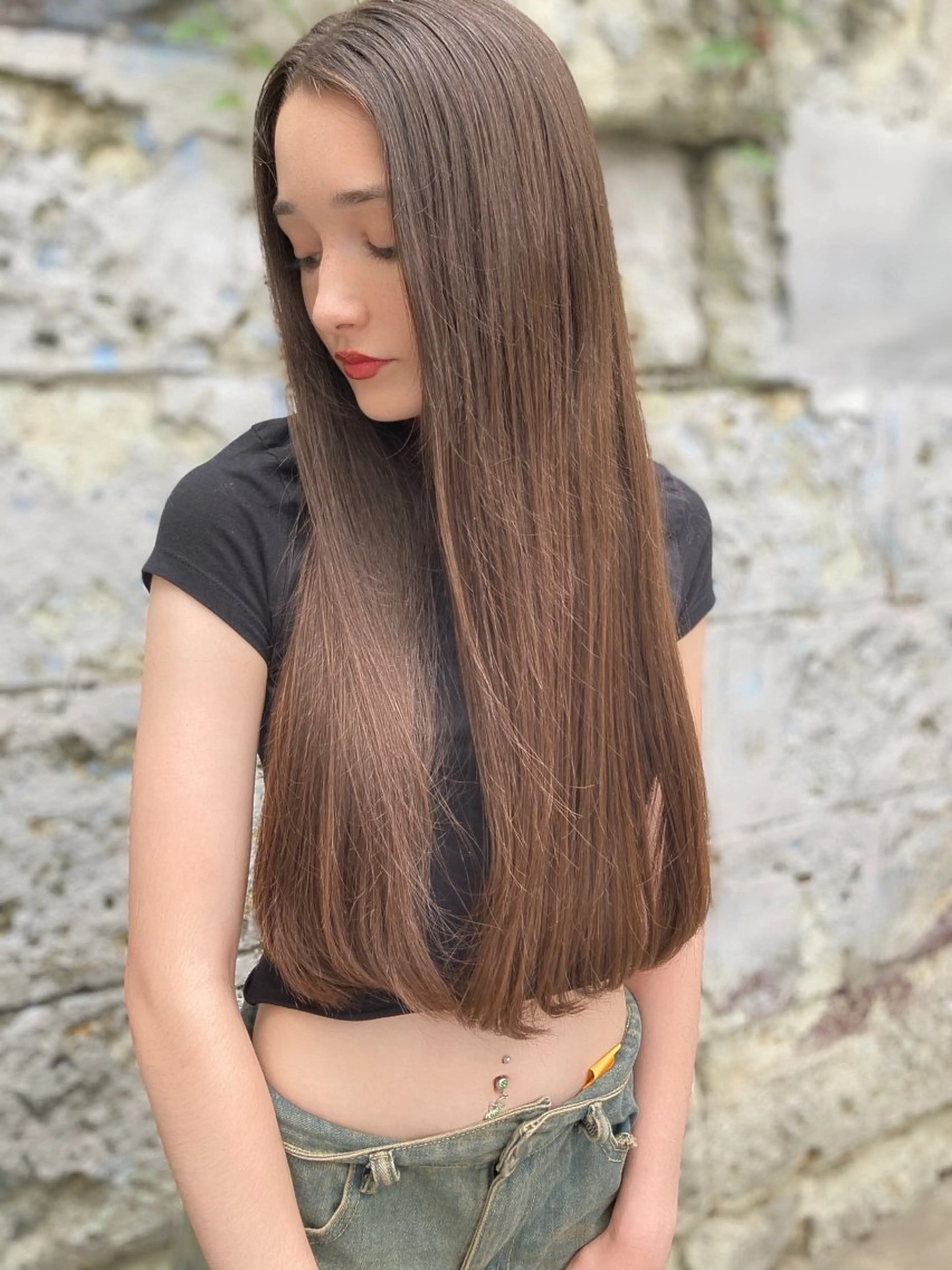 カット＋カラー+ウォータートリートメントになります。ロングの方(鎖骨下 胸下)は+¥1650​〜​¥2200になります。の写真