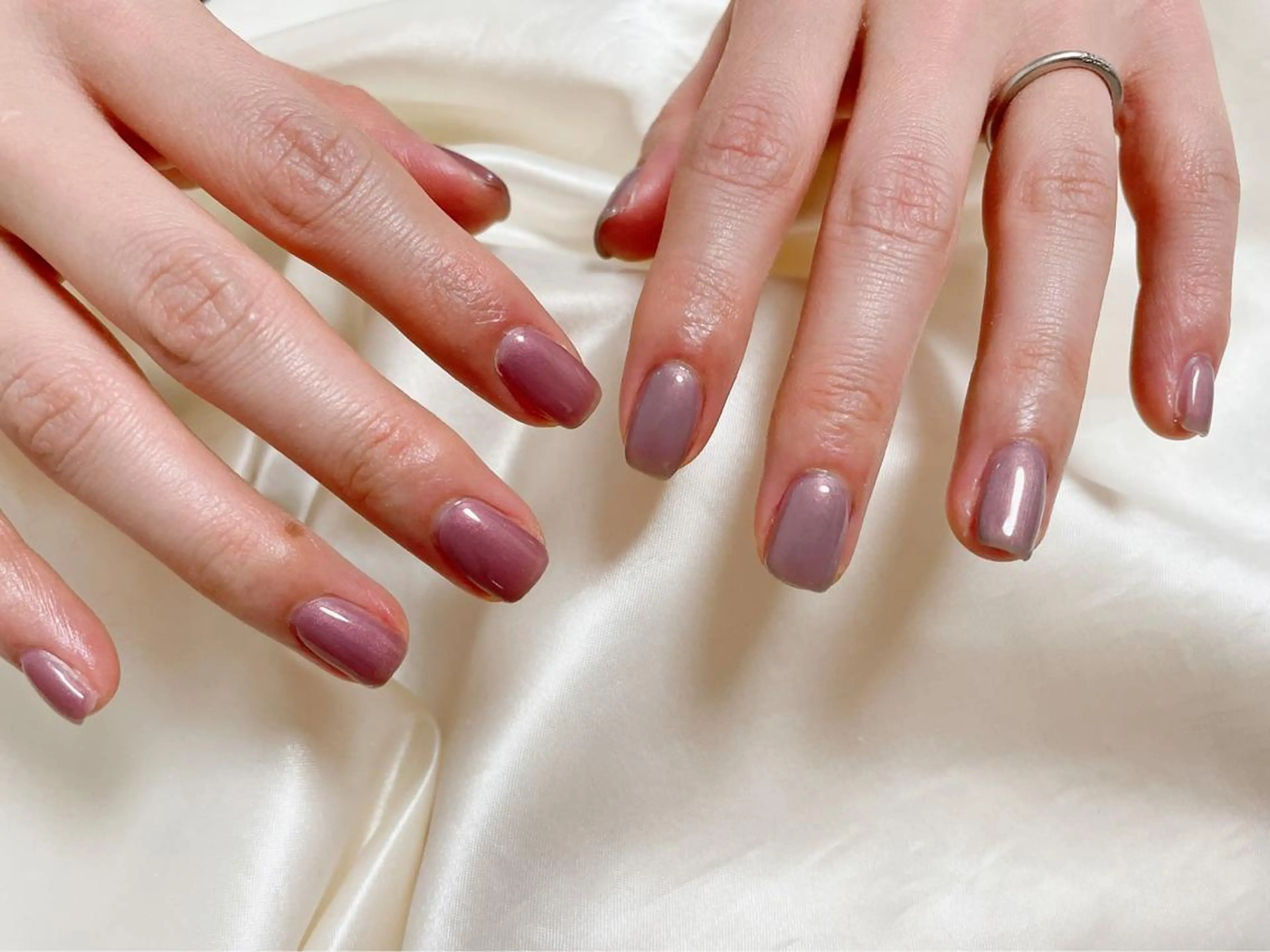 ネイル ワンカラーネイル ハンドネイル Mogu nail 二子玉川のネイルデザイン