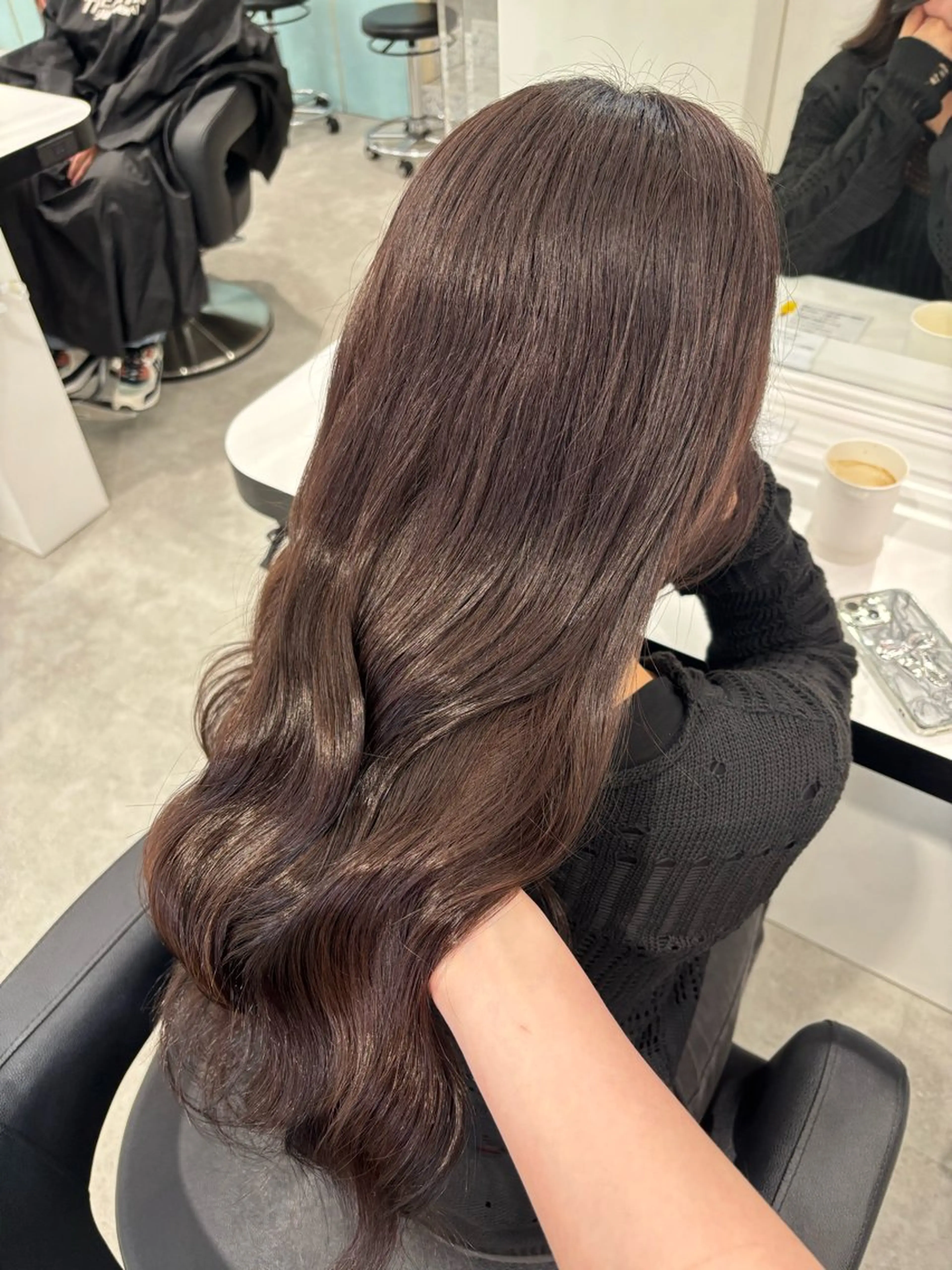 ロング カラー ヘアカラー トリートメント 中韓レイヤー/ ブラウン🤎はやとのヘアスタイル