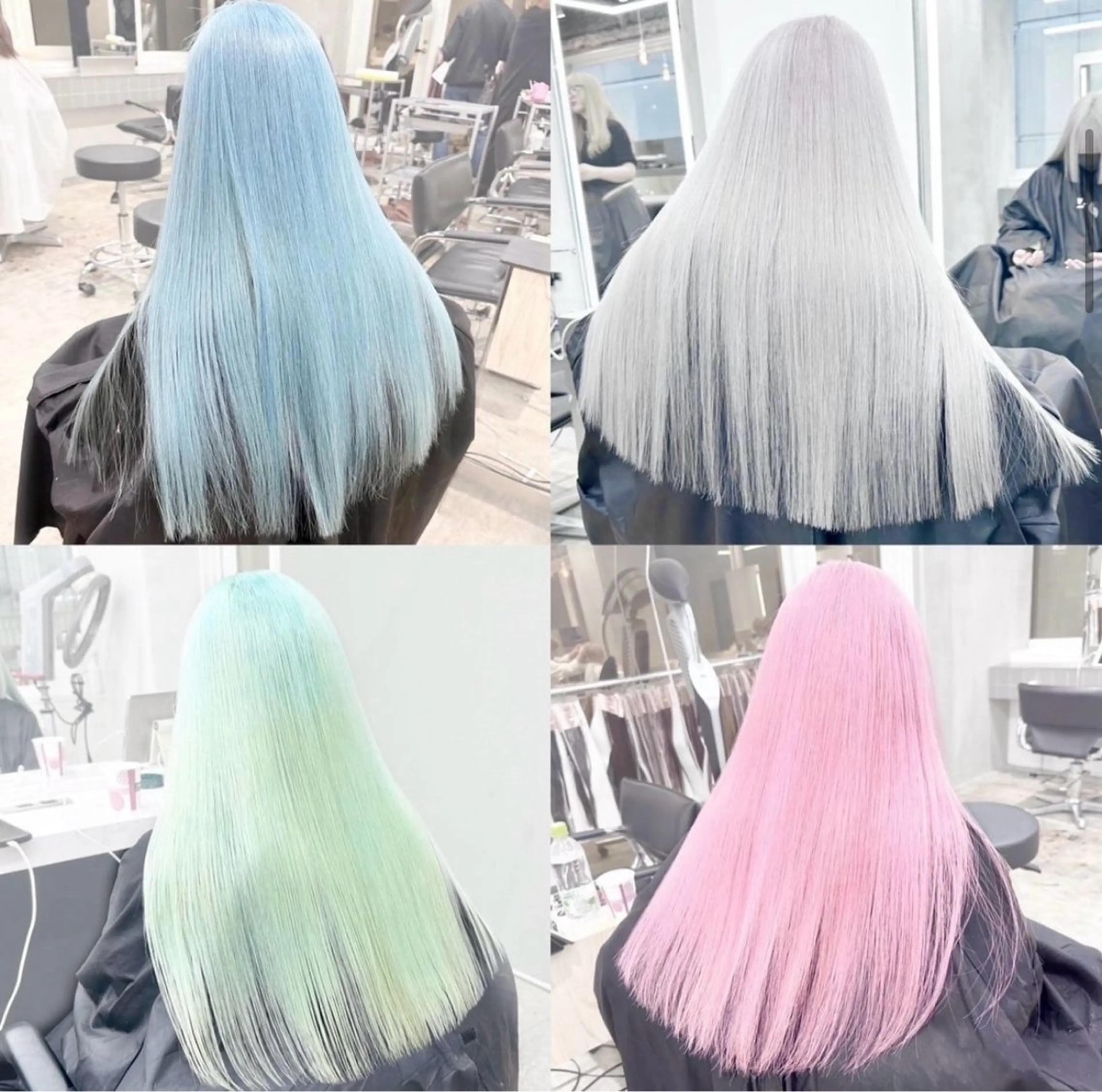 🫧✨Wカラー(ブリーチ+カラー)💚ྀི💙ྀིの写真