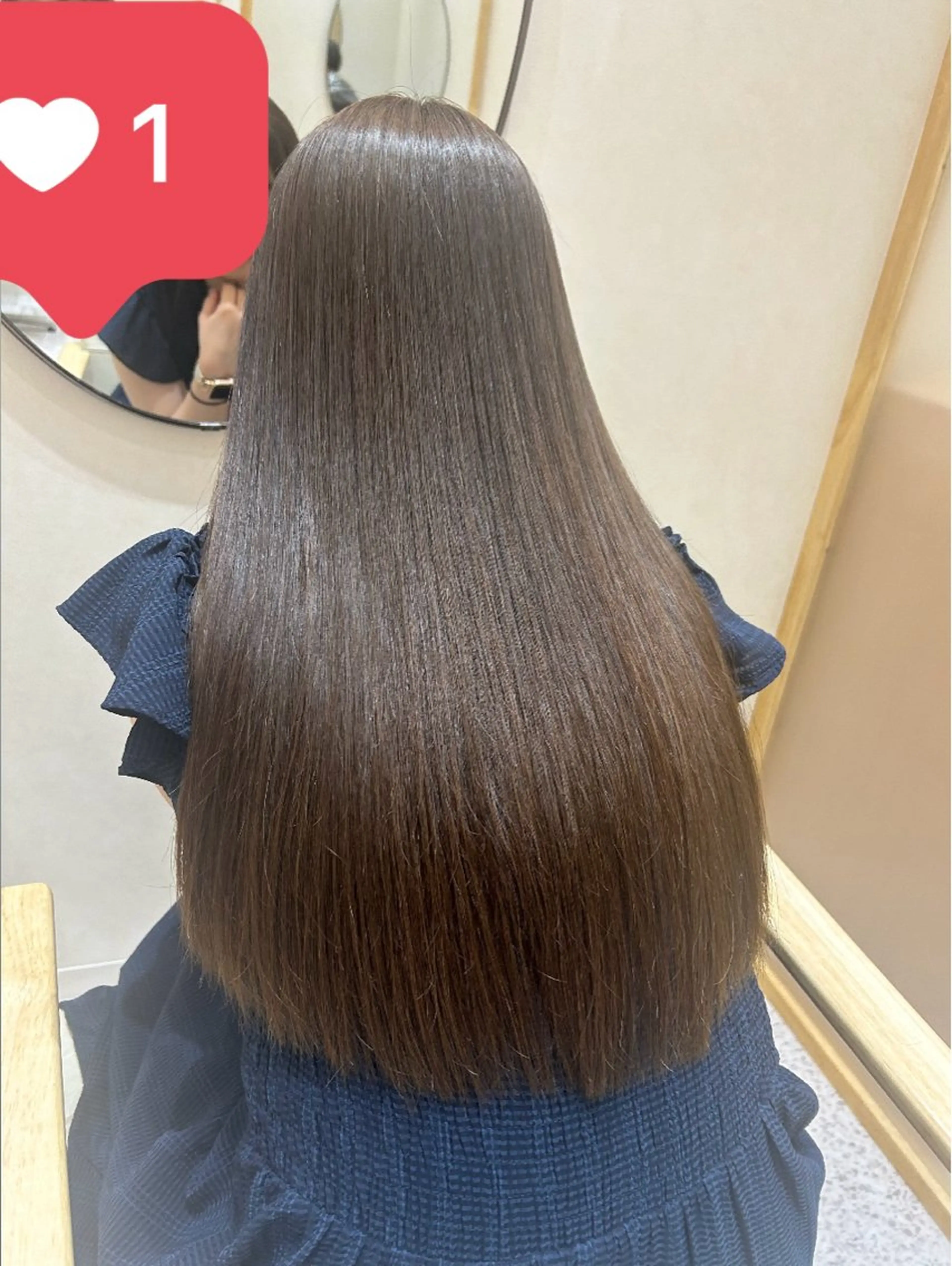 ロング カット ヘアカラー トリートメント Yamamoto 半個室美容室zinaのヘアスタイル