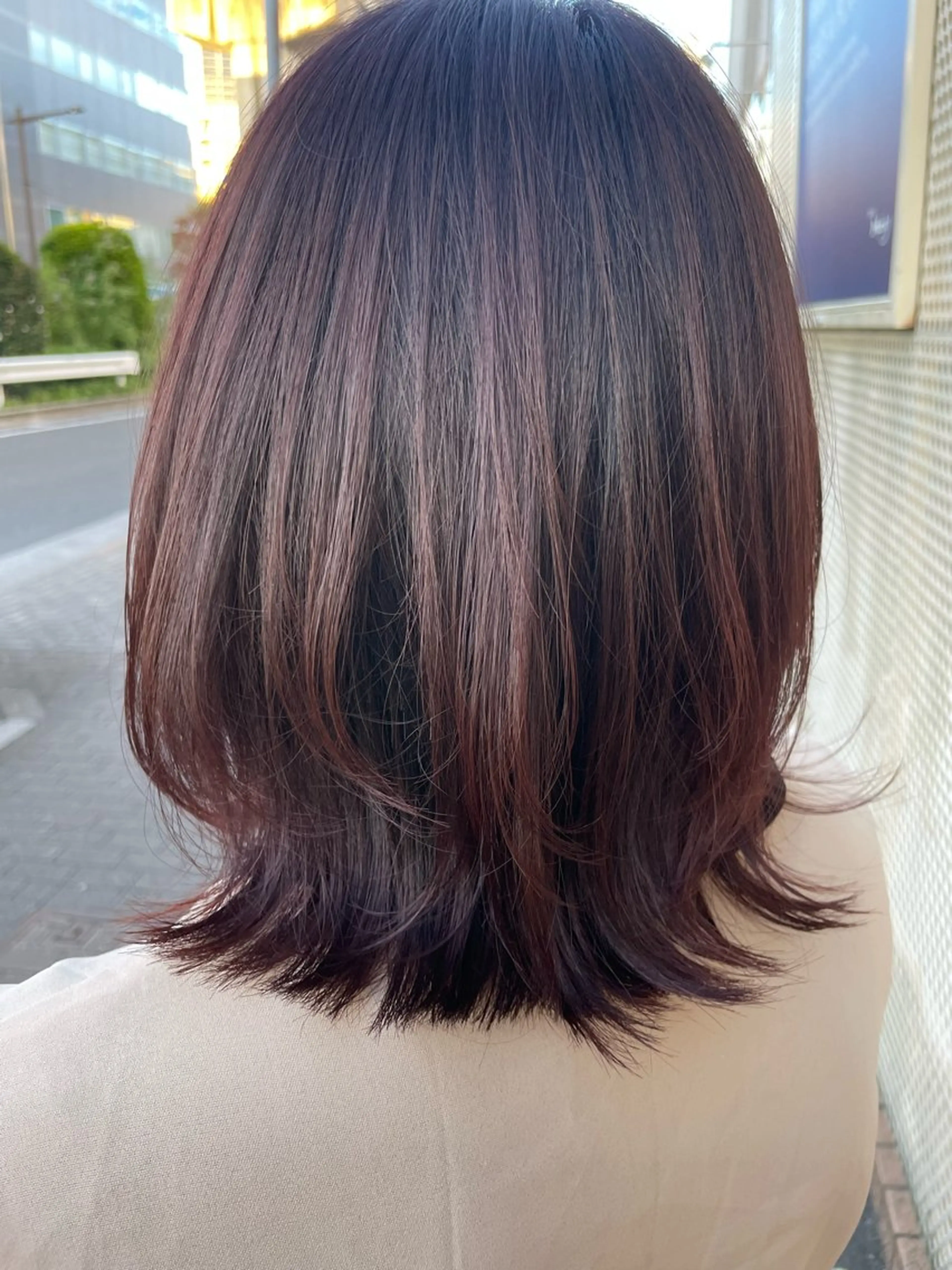 ミディアム カラー レッドカラー カット ヘアカラー トリートメント 🦋NAKAMURA 🦋のヘアスタイル