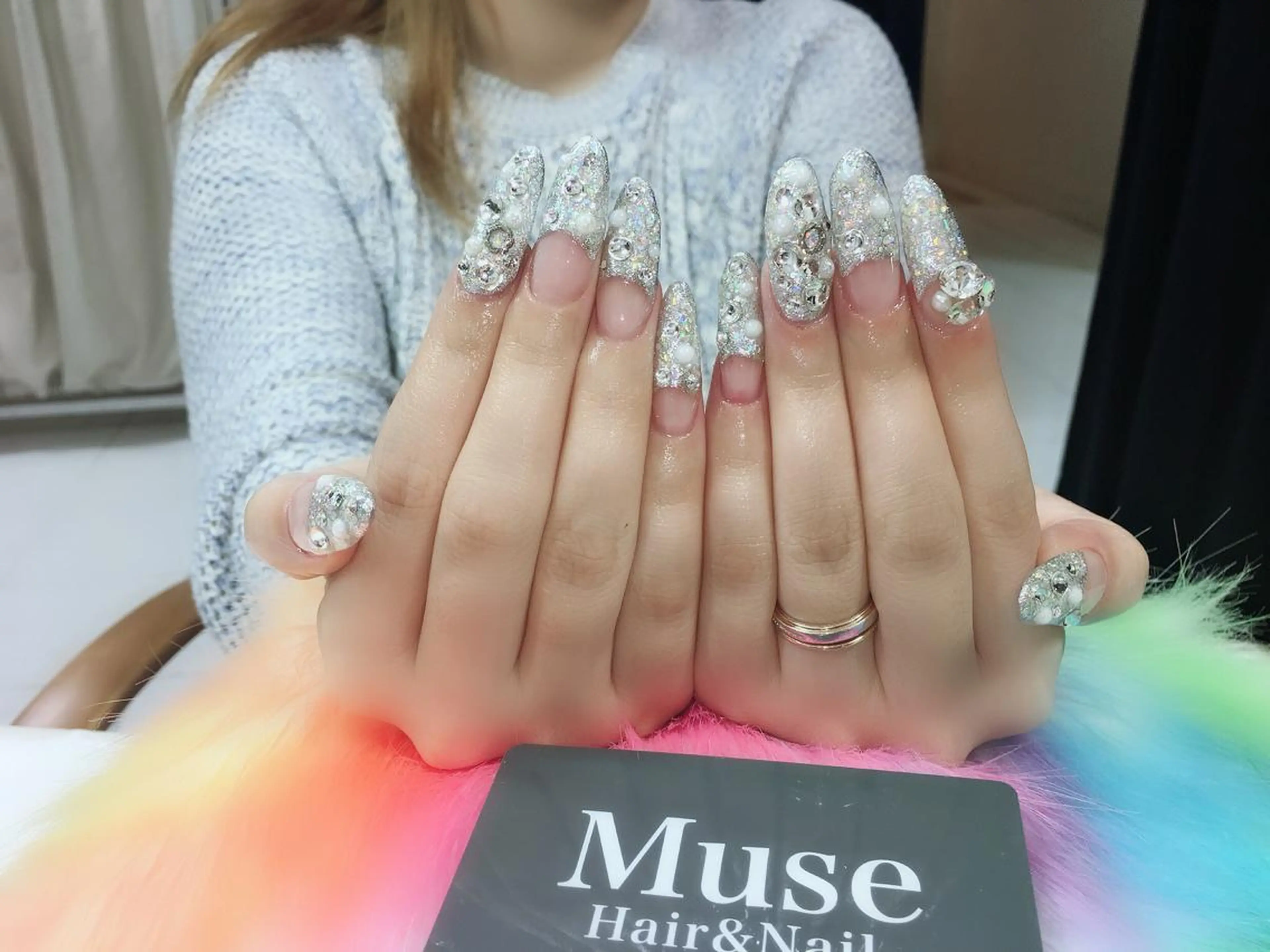 ネイル キラキラネイル 隠れ家一戸建て金町 HIROMI 葛飾区のネイルデザイン