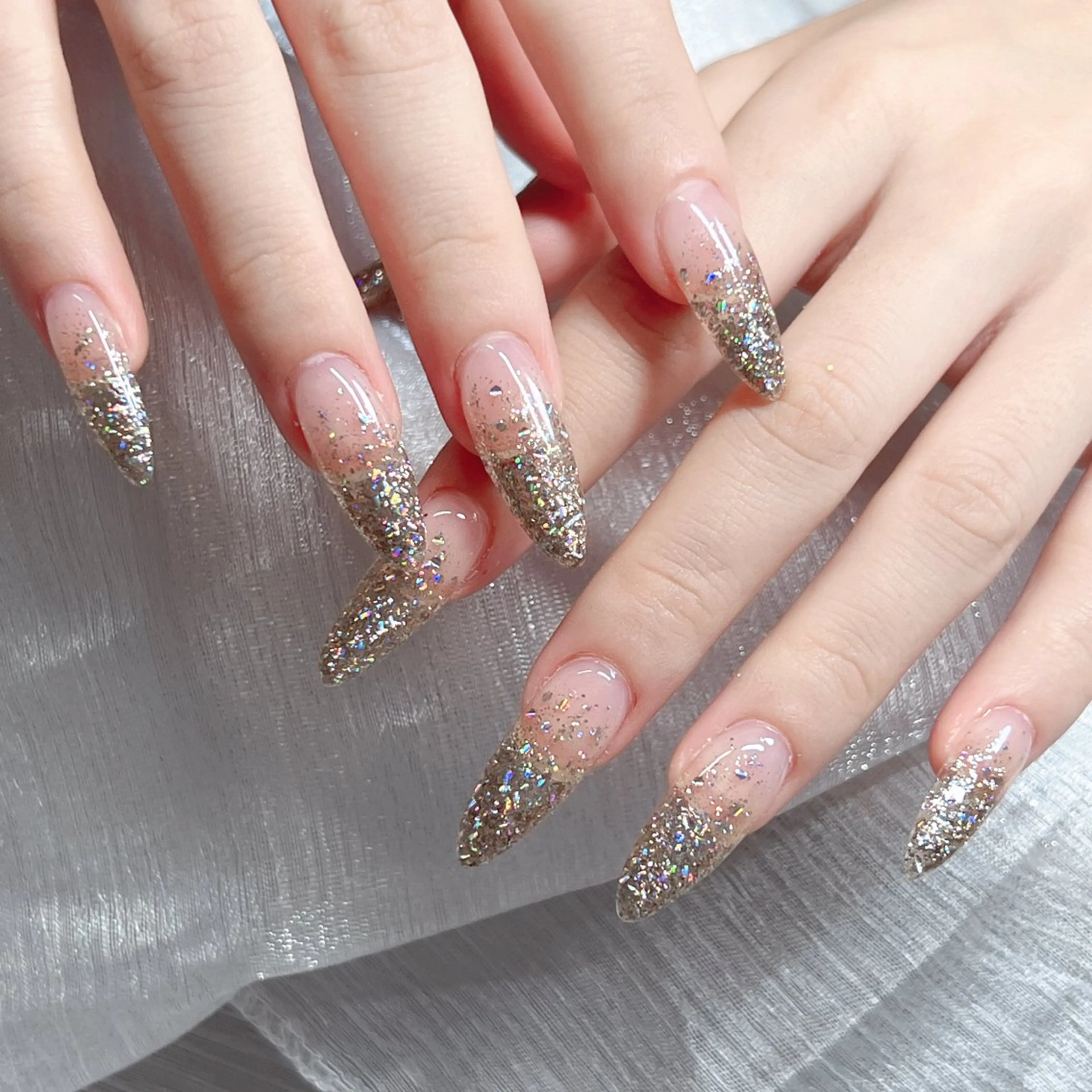 ネイル 長いだし/スカルプ/ パラシェルN.oneのネイルデザイン