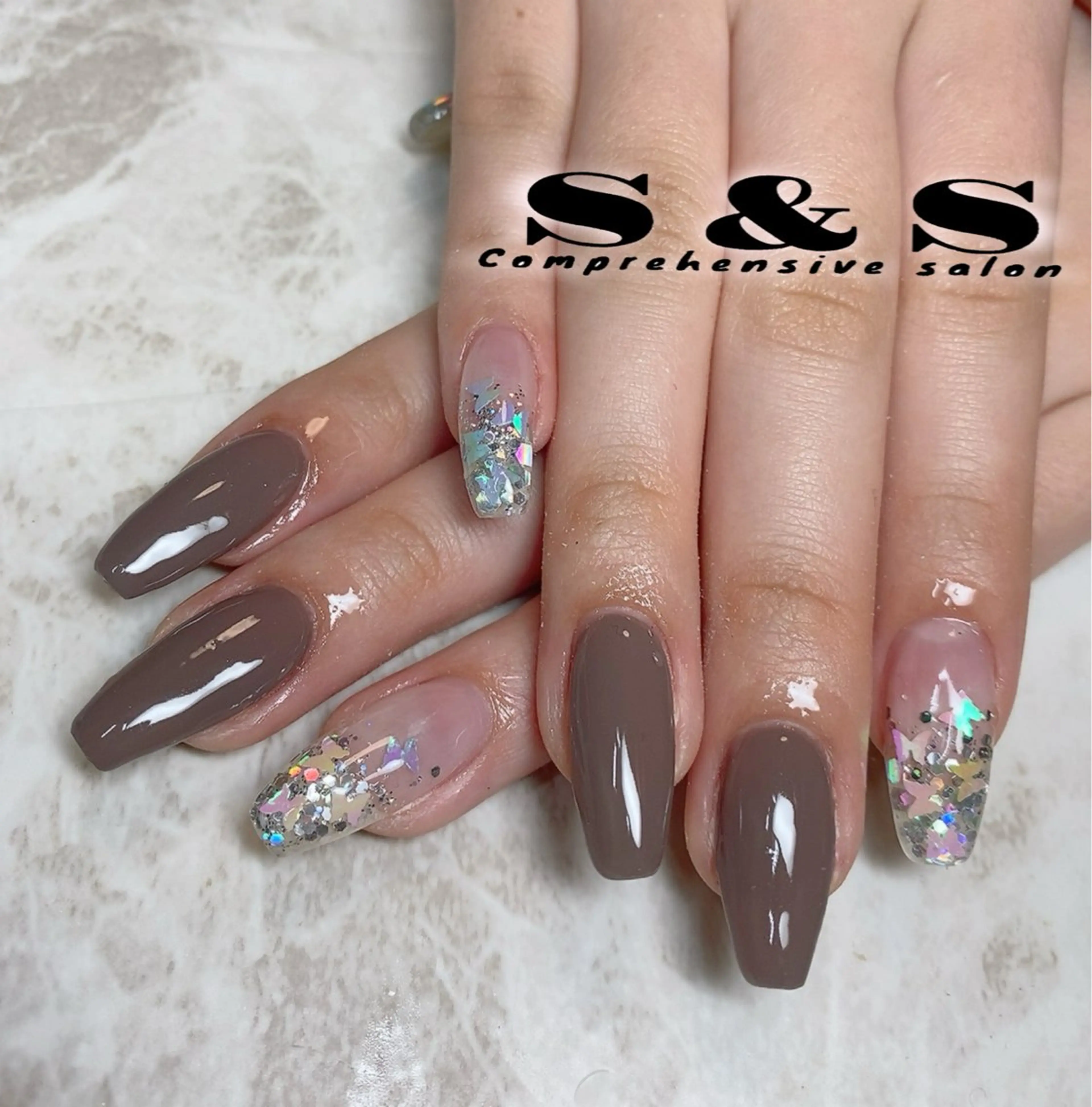 ネイル 長さ出し メンズネイル 持ち込み スカルプネイル S&S 村田小百合のネイルデザイン