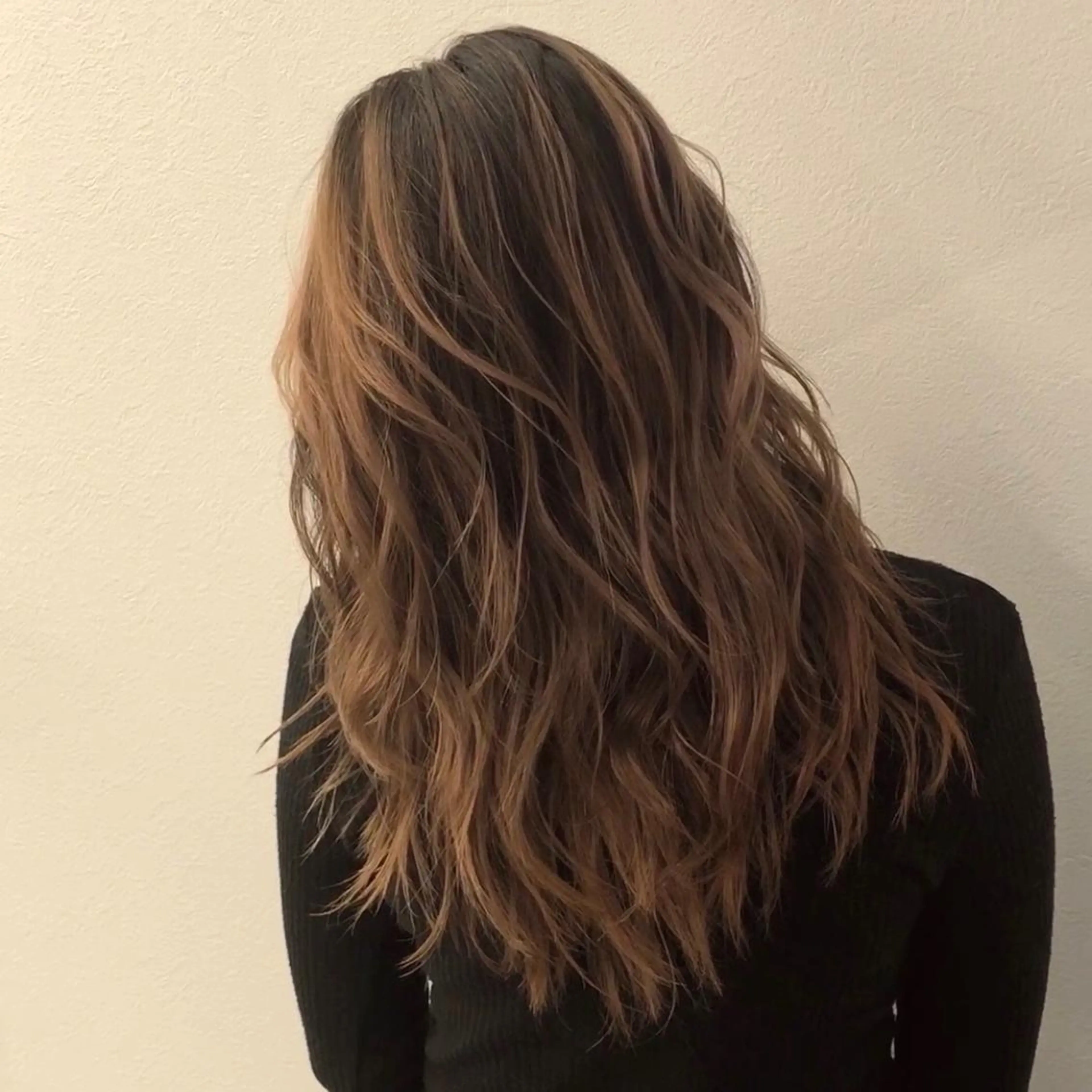 セミロング カラー ヘアアレンジ ショートボブ シールエクステ バレイヤージュ デザインカラー ハイライトカラー アンドウ ユウ/ レイヤーカット/韓国のヘアスタイル