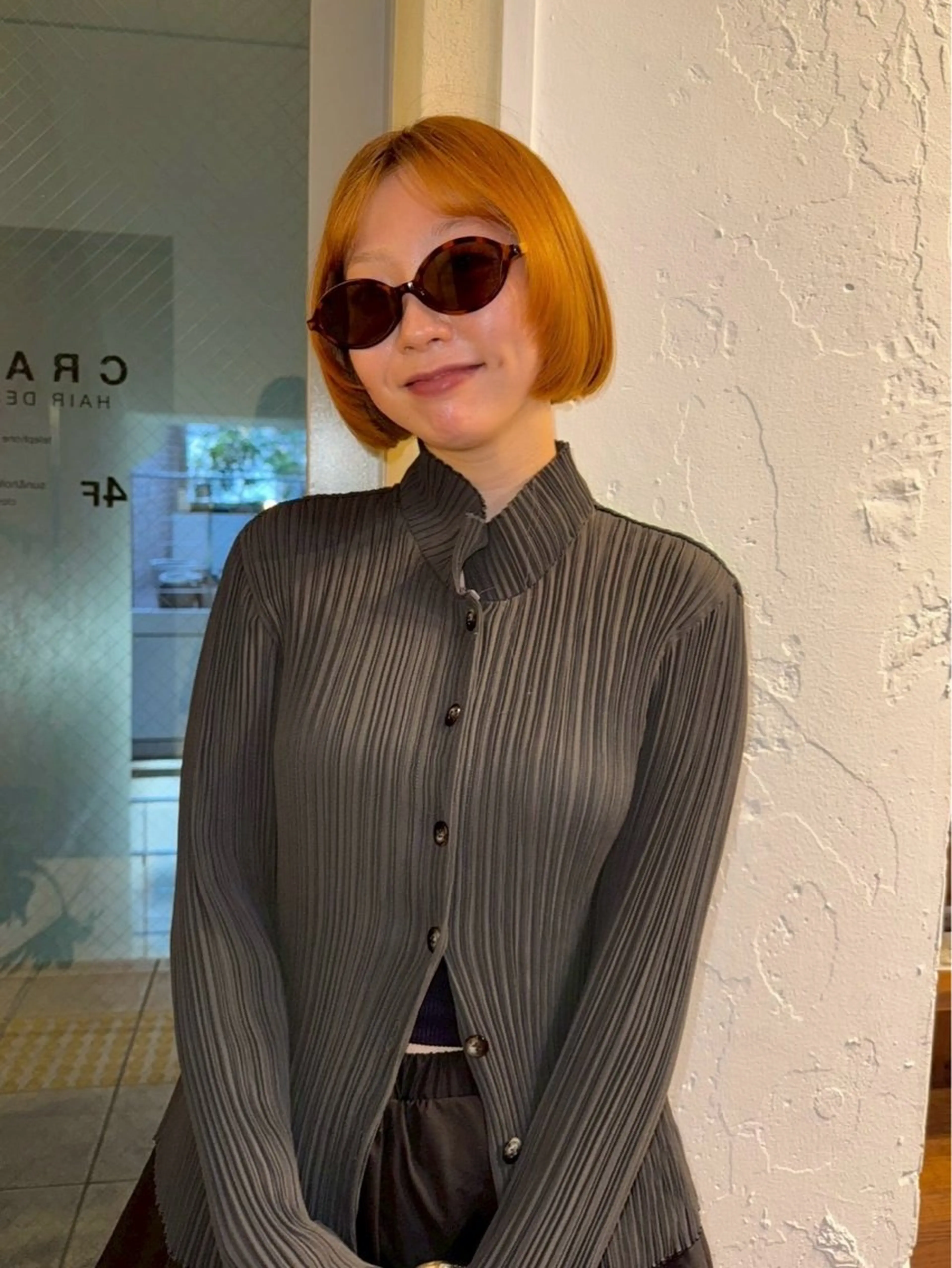 ショート カラー YURiA レイヤー🫧暖色のヘアスタイル