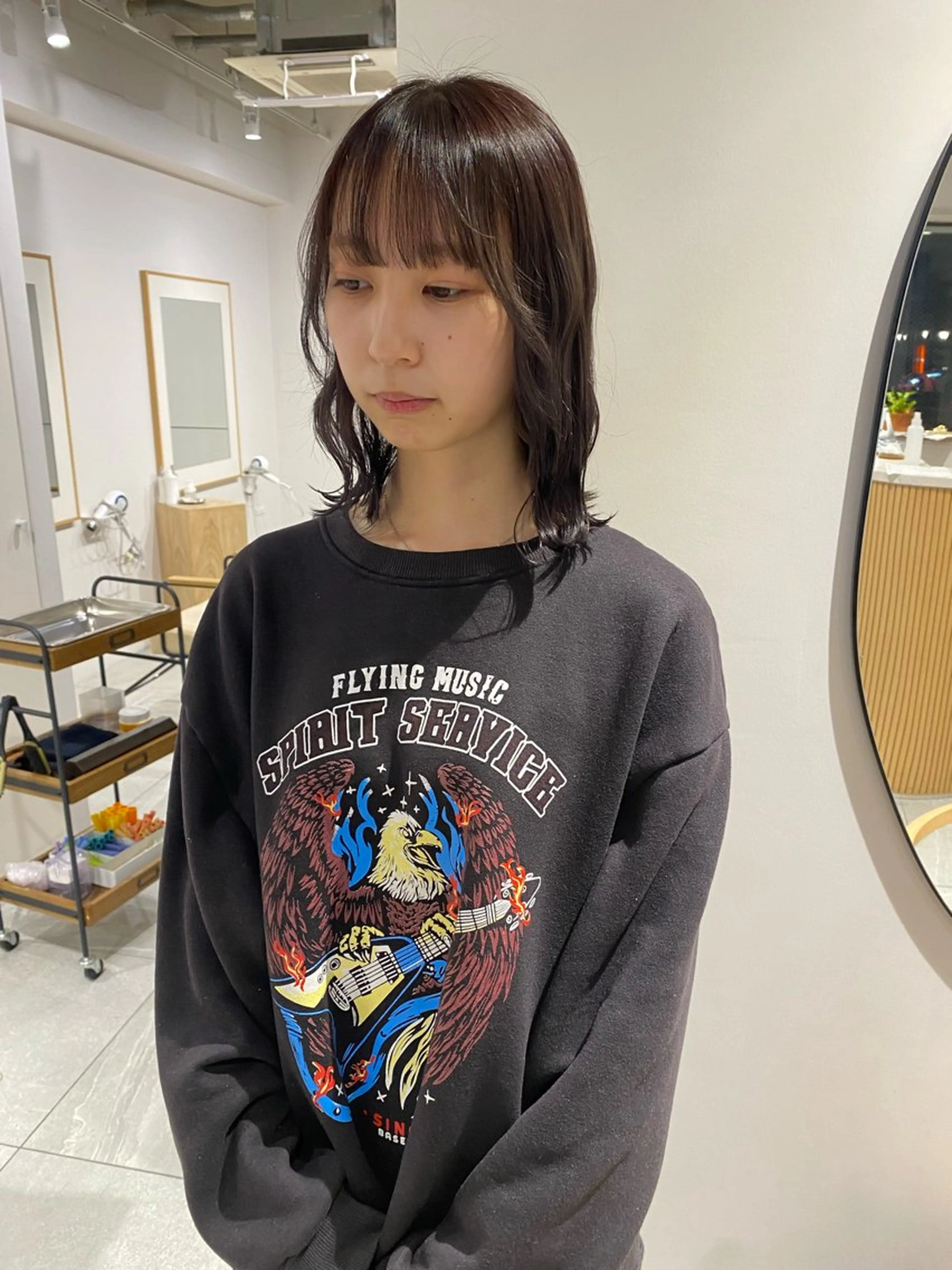 カラー knock所属・knock　國友 華乃のヘアスタイル