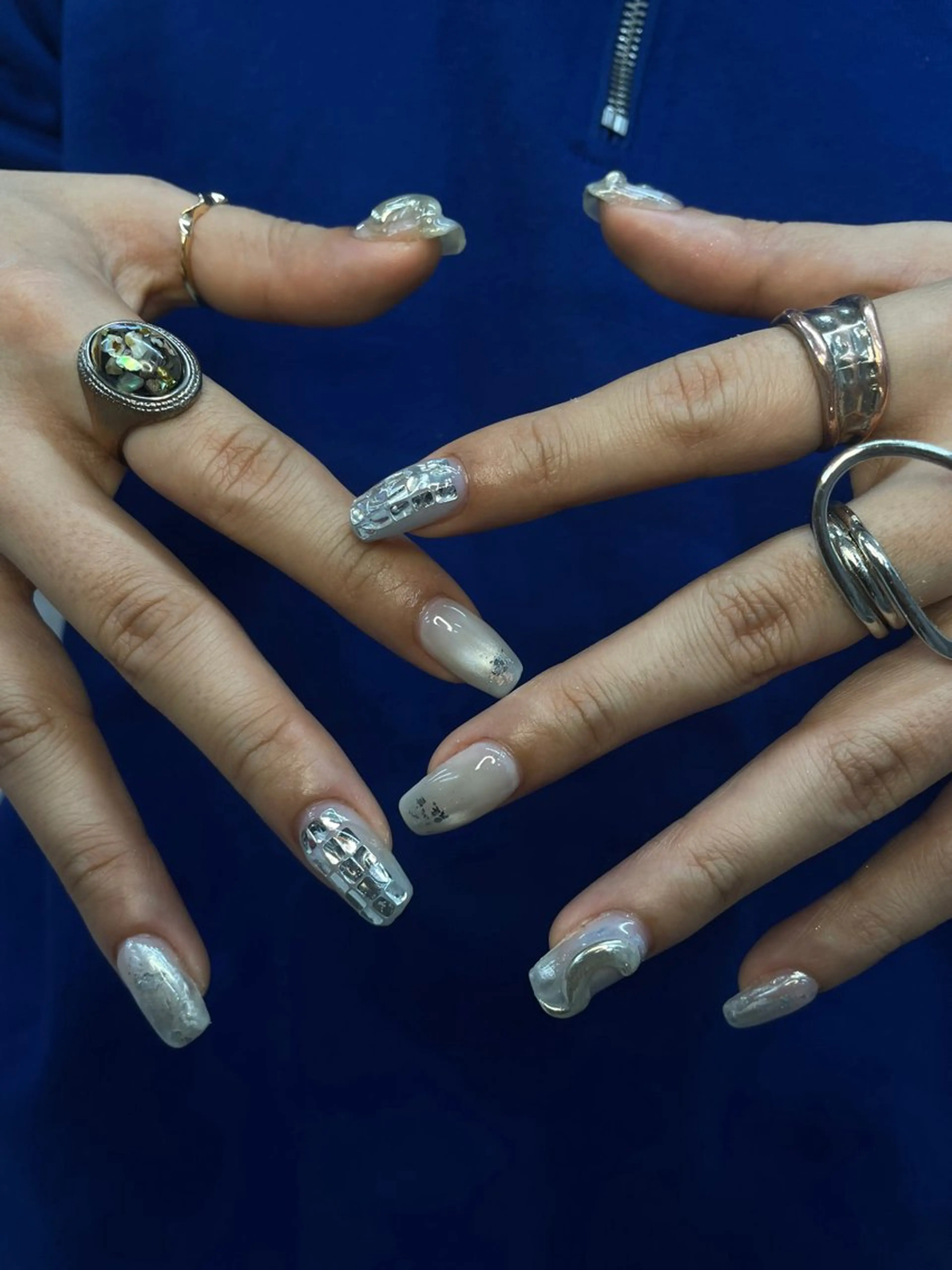 ネイル ハンドネイル ひめか🫁 推し概念・個性派のネイルデザイン