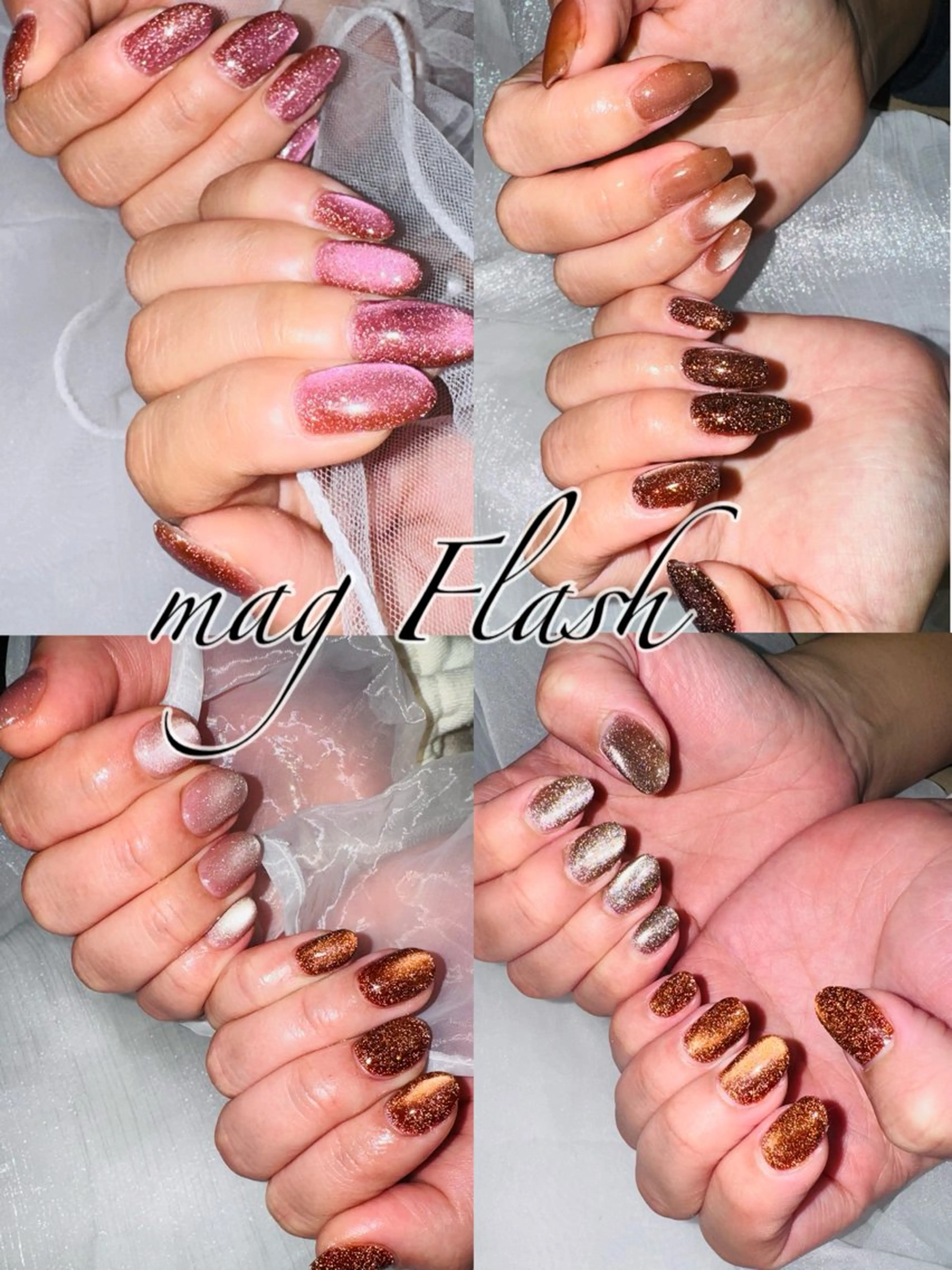 ネイル フラッシュネイル nail salon　neige所属・向井 唯紀世のネイルデザイン